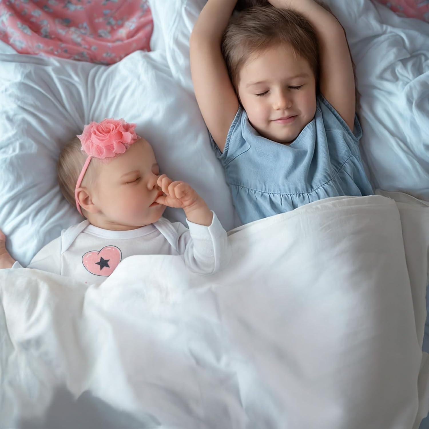 Muñeca Reborn JIZHI 43 cm Realista con Kit de Alimentación