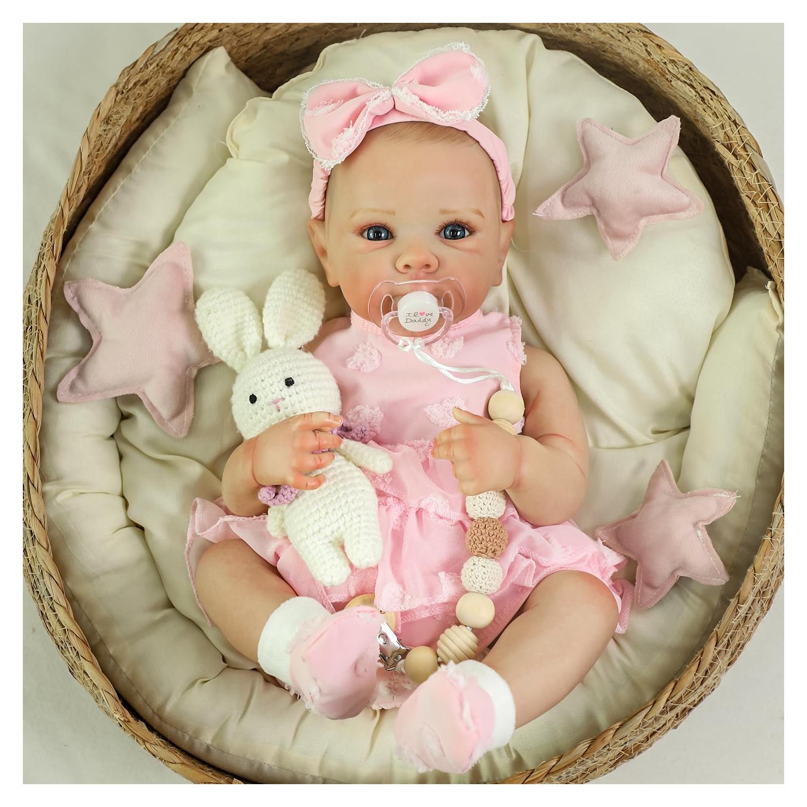 Muñeca de bebé renacida KSBD 50.8 cm con accesorios