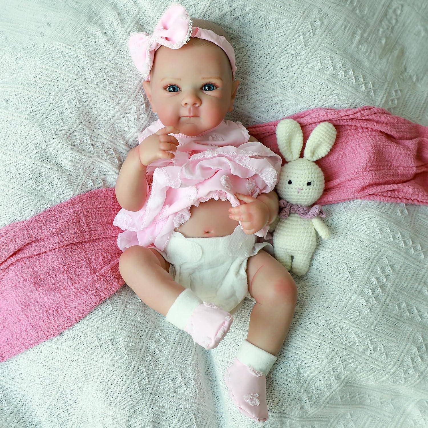 Muñeca de bebé renacida KSBD 50.8 cm con accesorios