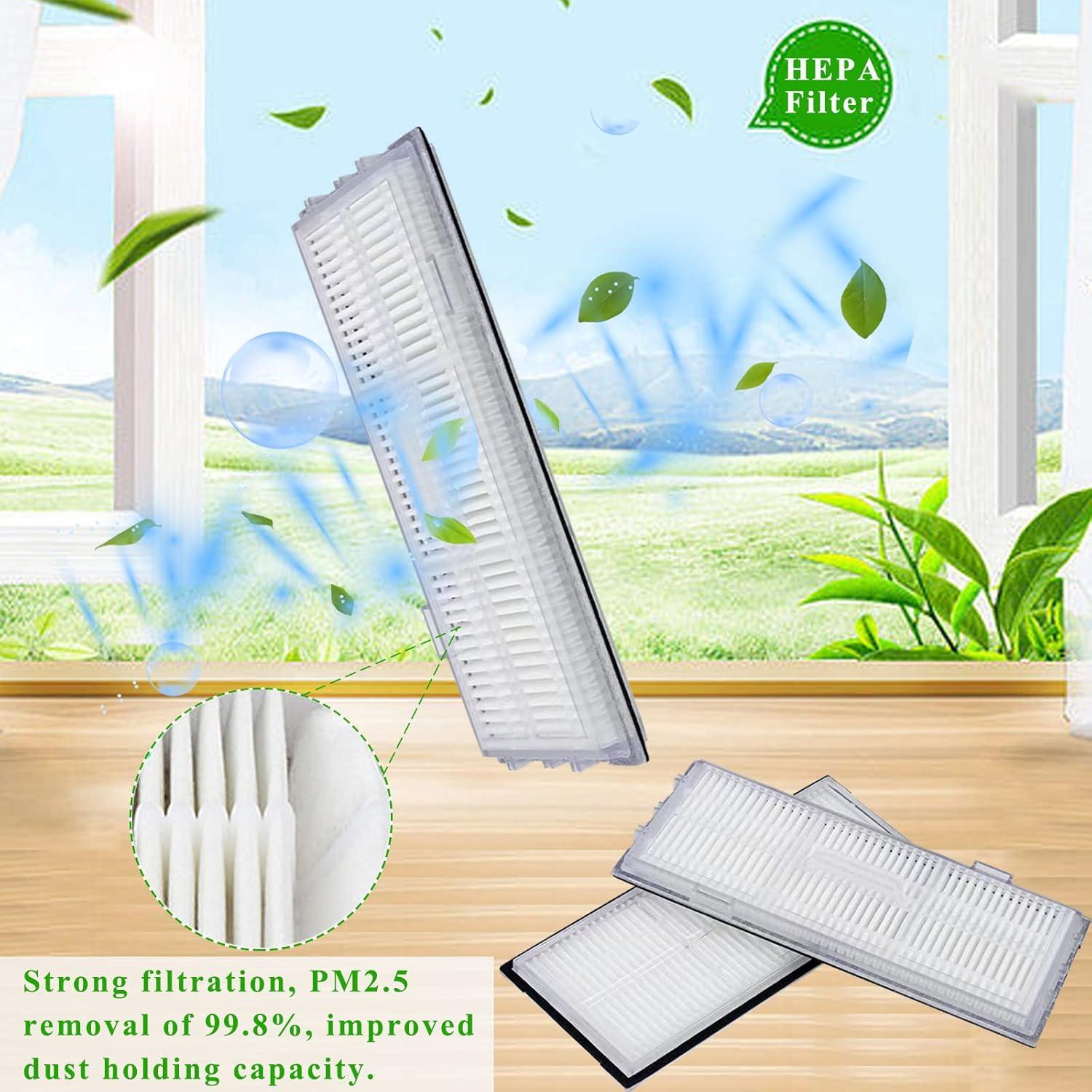 Paquete de 4 Filtros HEPA Soniicmomo para Roborock S8/S7