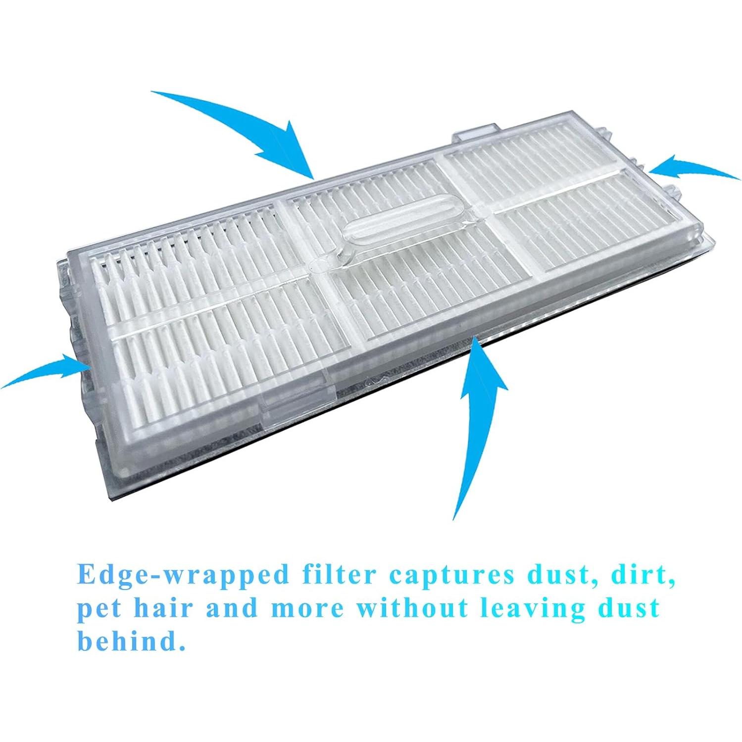 Paquete de 4 Filtros HEPA Soniicmomo para Roborock S8/S7