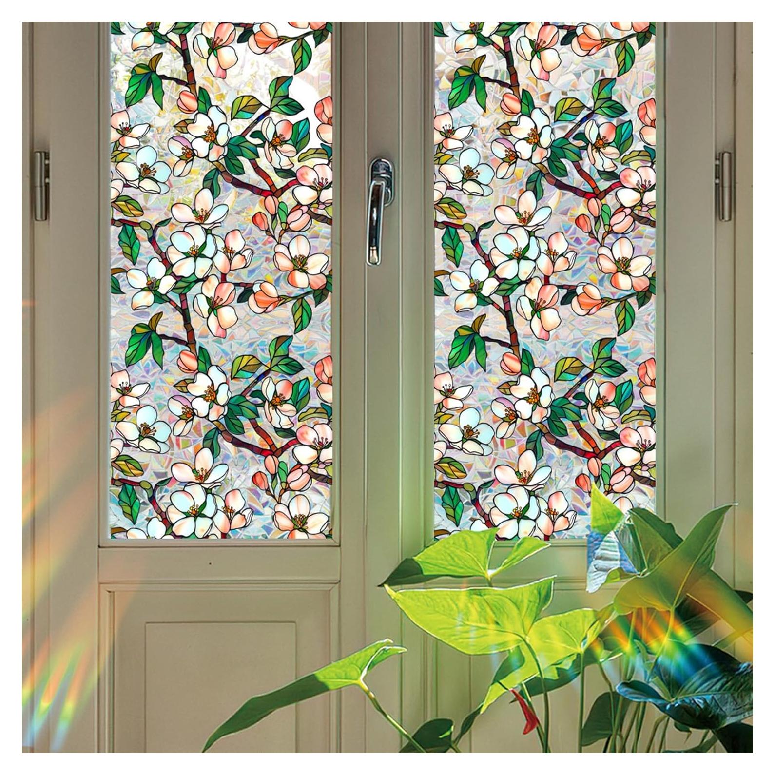 Película de Ventana Aomkmi 43x100 cm Privacidad UV Arcoíris