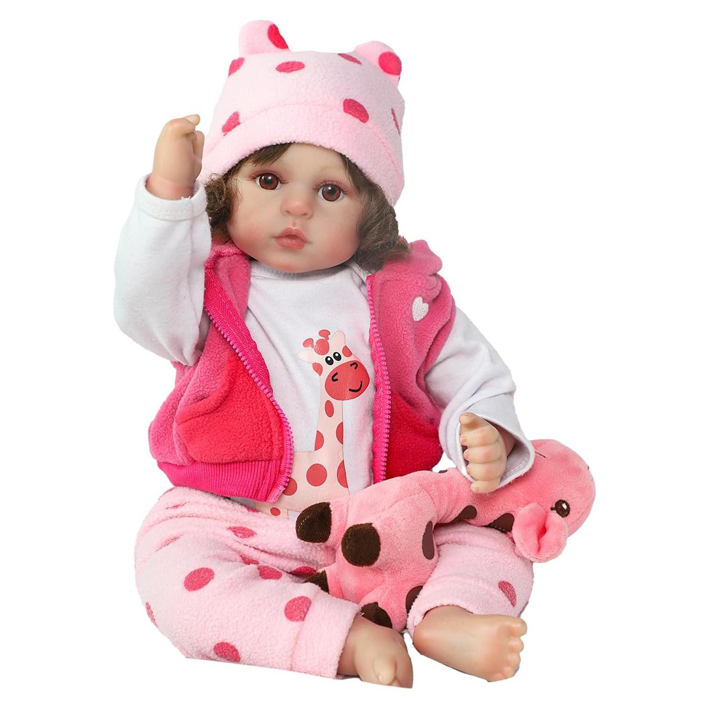 Muñeca Reborn Kaydora 45.72 cm niña con accesorios