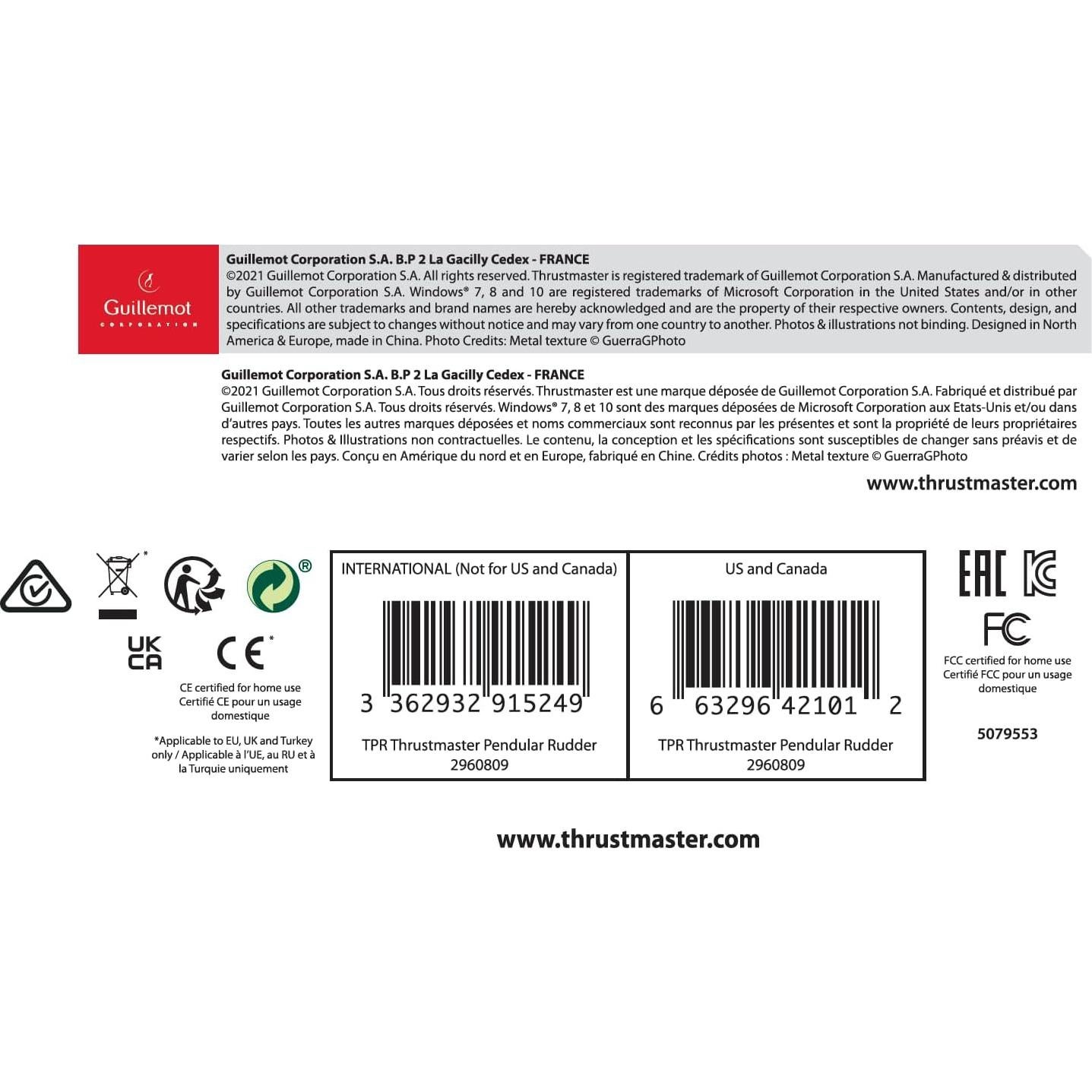 TPR Thrustmaster's Expert Rudder System for Flight Simulation (PC DVD)