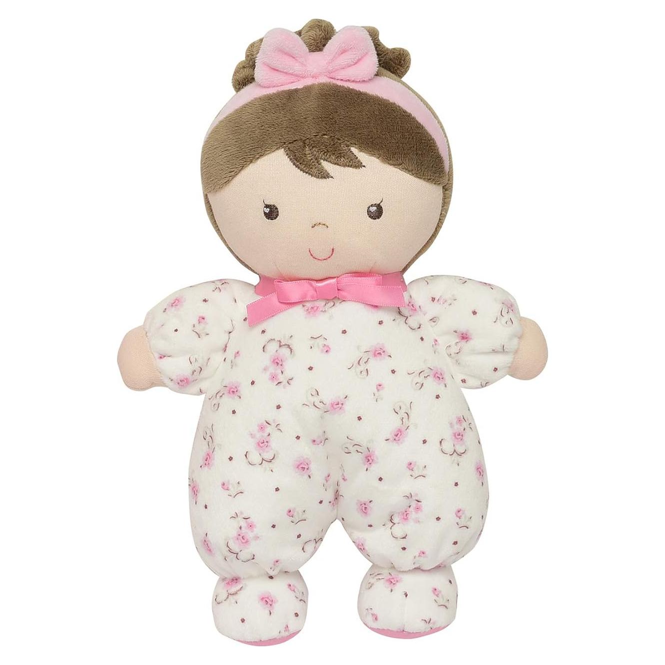 Muñeca de Peluche Little Me Jackie con Sonajero Rosa