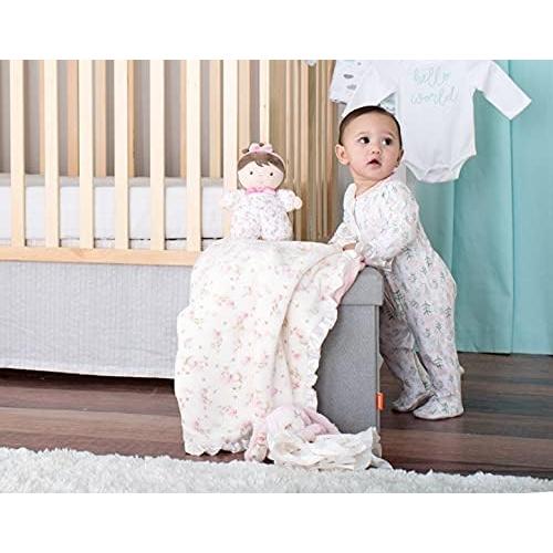 Muñeca de Peluche Little Me Jackie con Sonajero Rosa