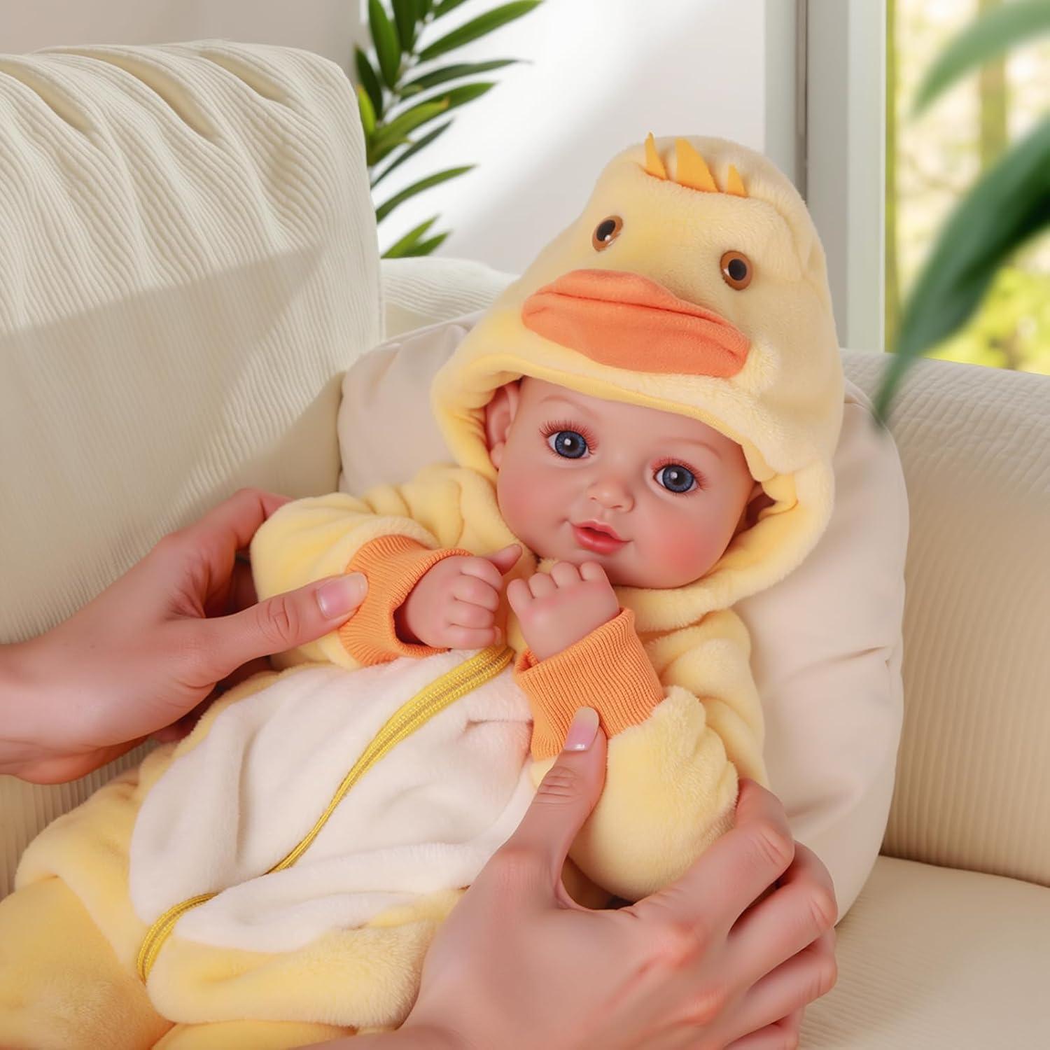 Muñeca de Bebé Realista BABESIDE 43 cm con Accesorios