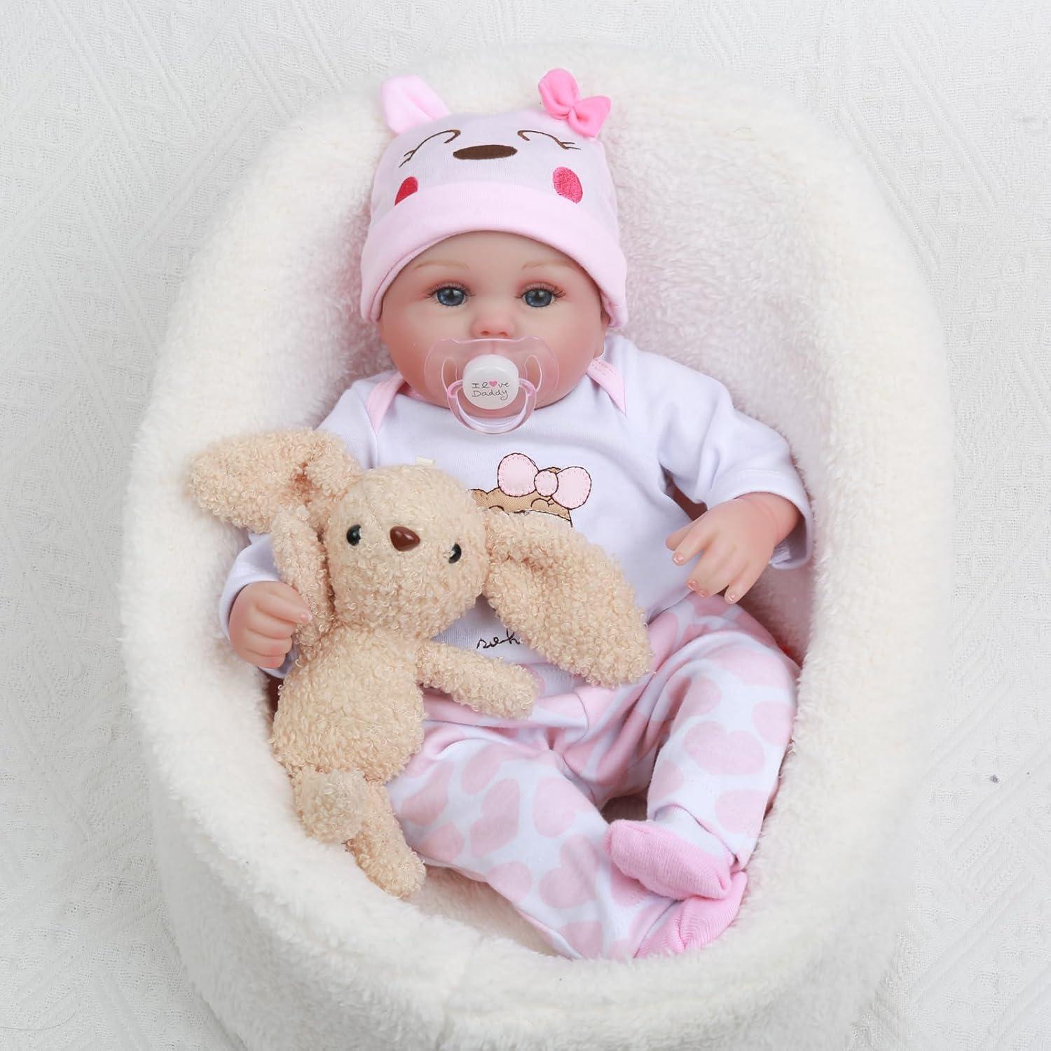 Muñeca Reborn Niña CHAREX LUCY 40.64 cm Realista Vinilo