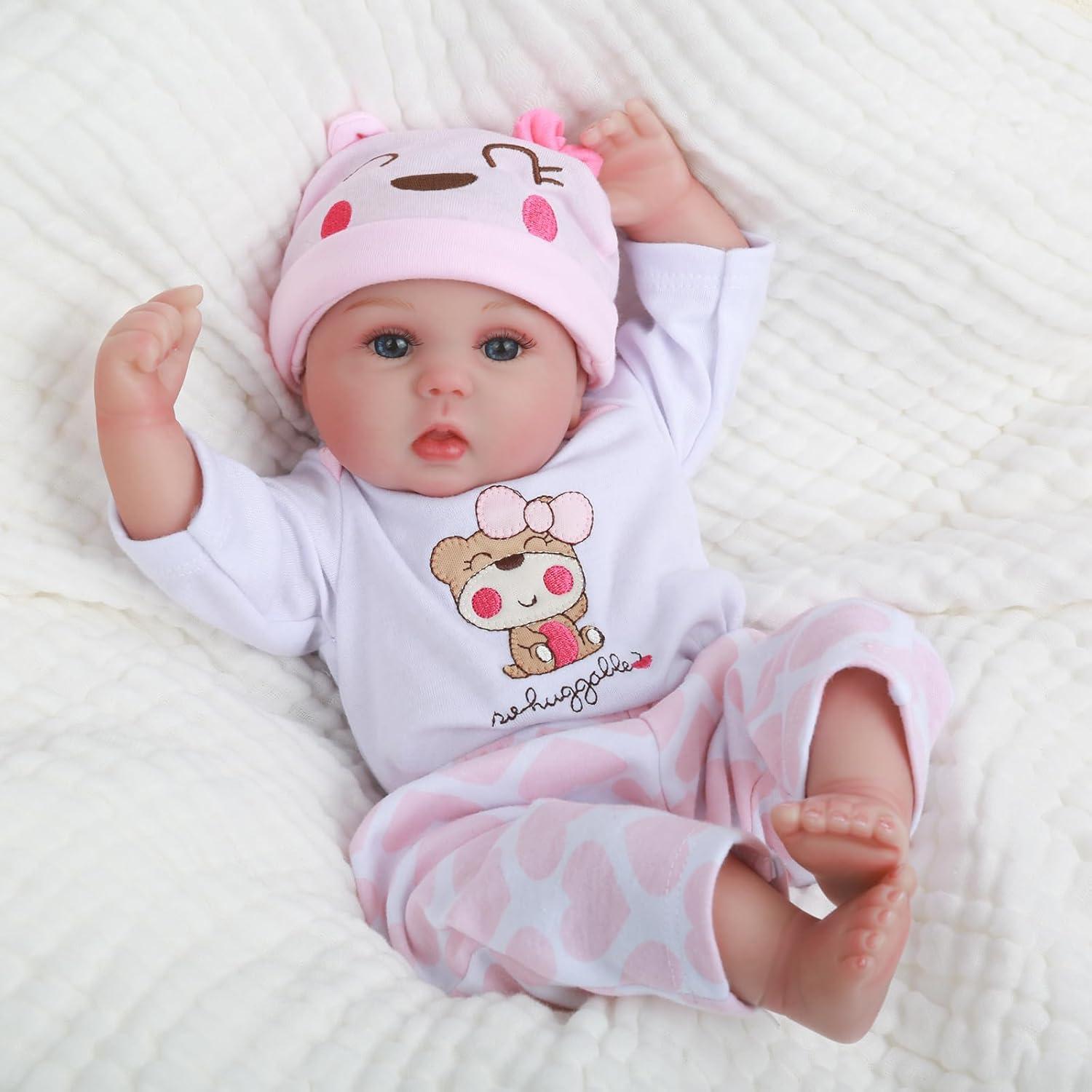 Muñeca Reborn Niña CHAREX LUCY 40.64 cm Realista Vinilo