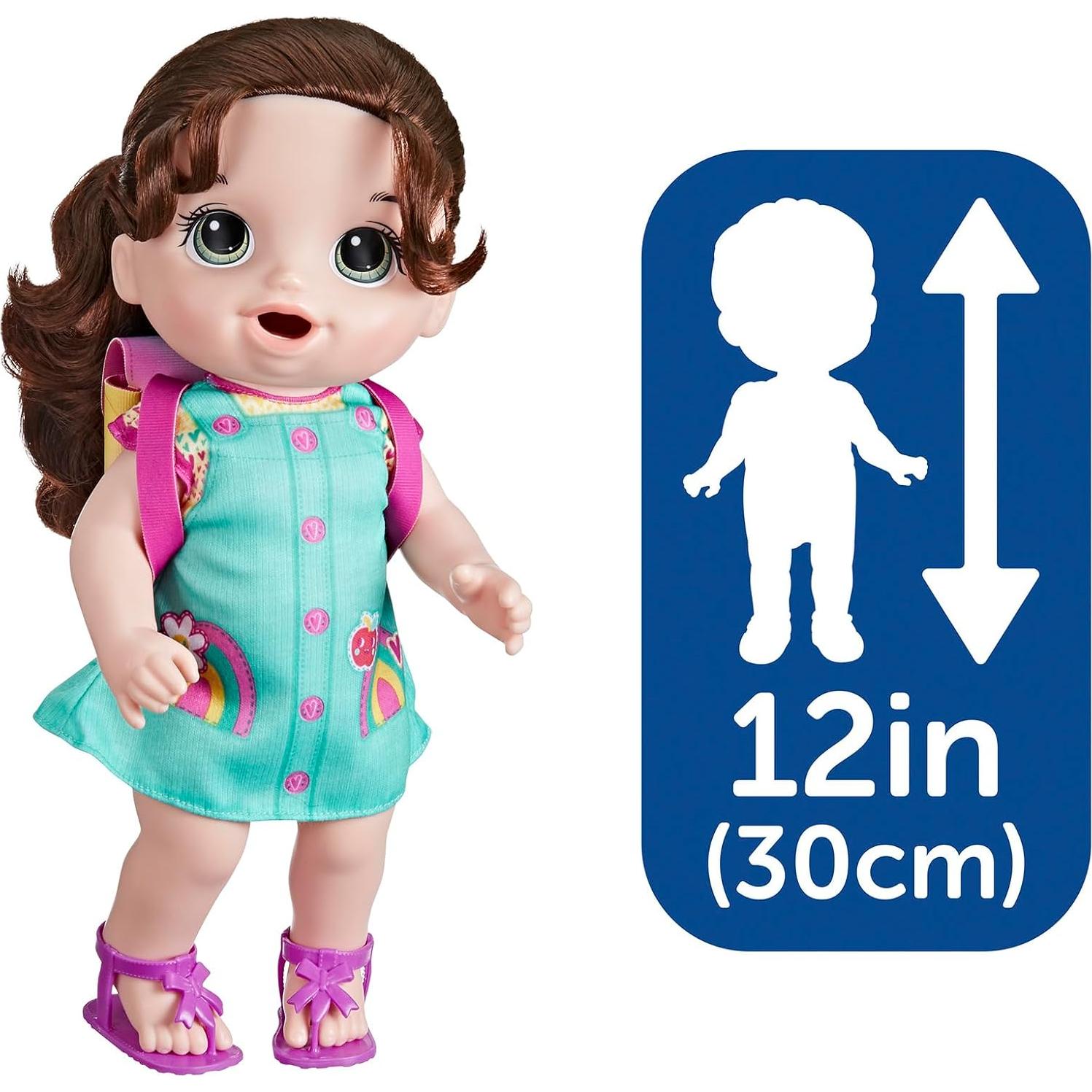 Muñeca Baby Alive Hora de Escuela 30 cm con Accesorios