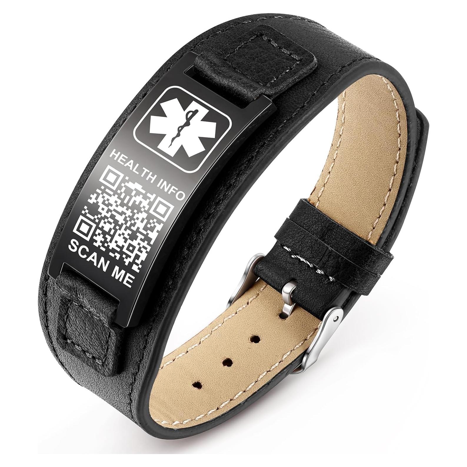 Pulsera Médica Personalizada THELUCKYTAG - Acero Inoxidable 20.32-25.4cm