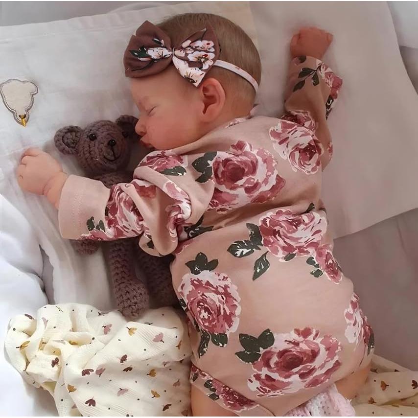 Muñeca Reborn Niña Mikaiqi 50.8 cm Bebé Realista para 3 años