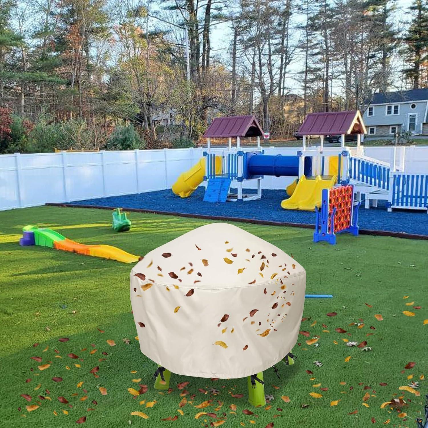 Cubierta de Mesa de Agua Aacabo 87x87x45 cm Beige