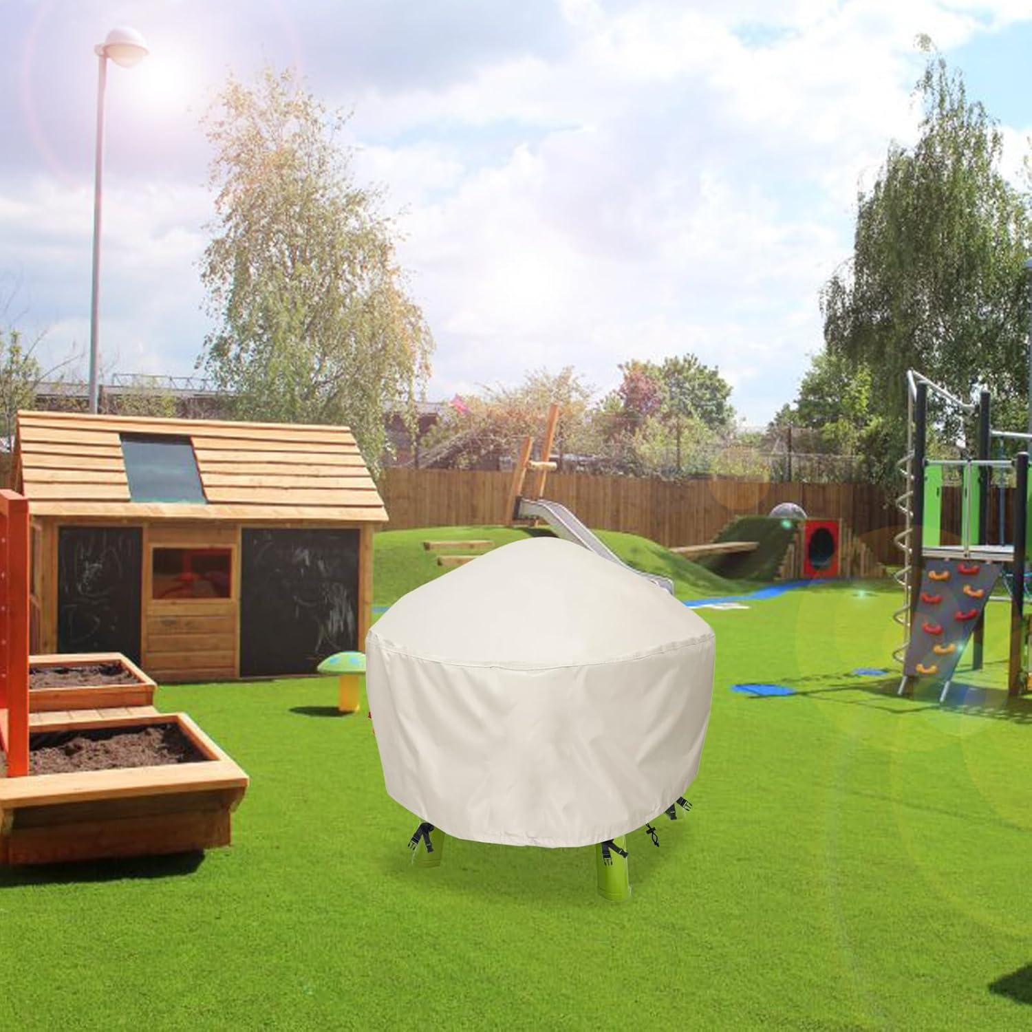 Cubierta de Mesa de Agua Aacabo 87x87x45 cm Beige