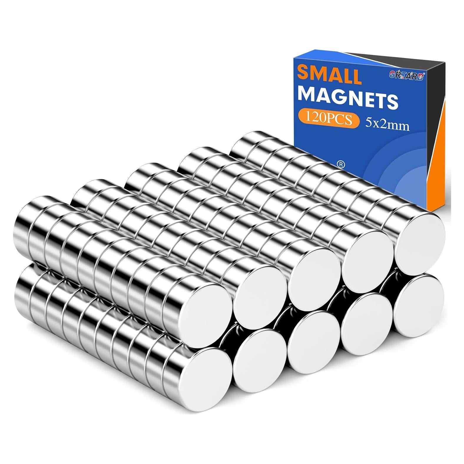 120 Imanes Pequeños de Neodimio Grtard 5x2mm Multiusos