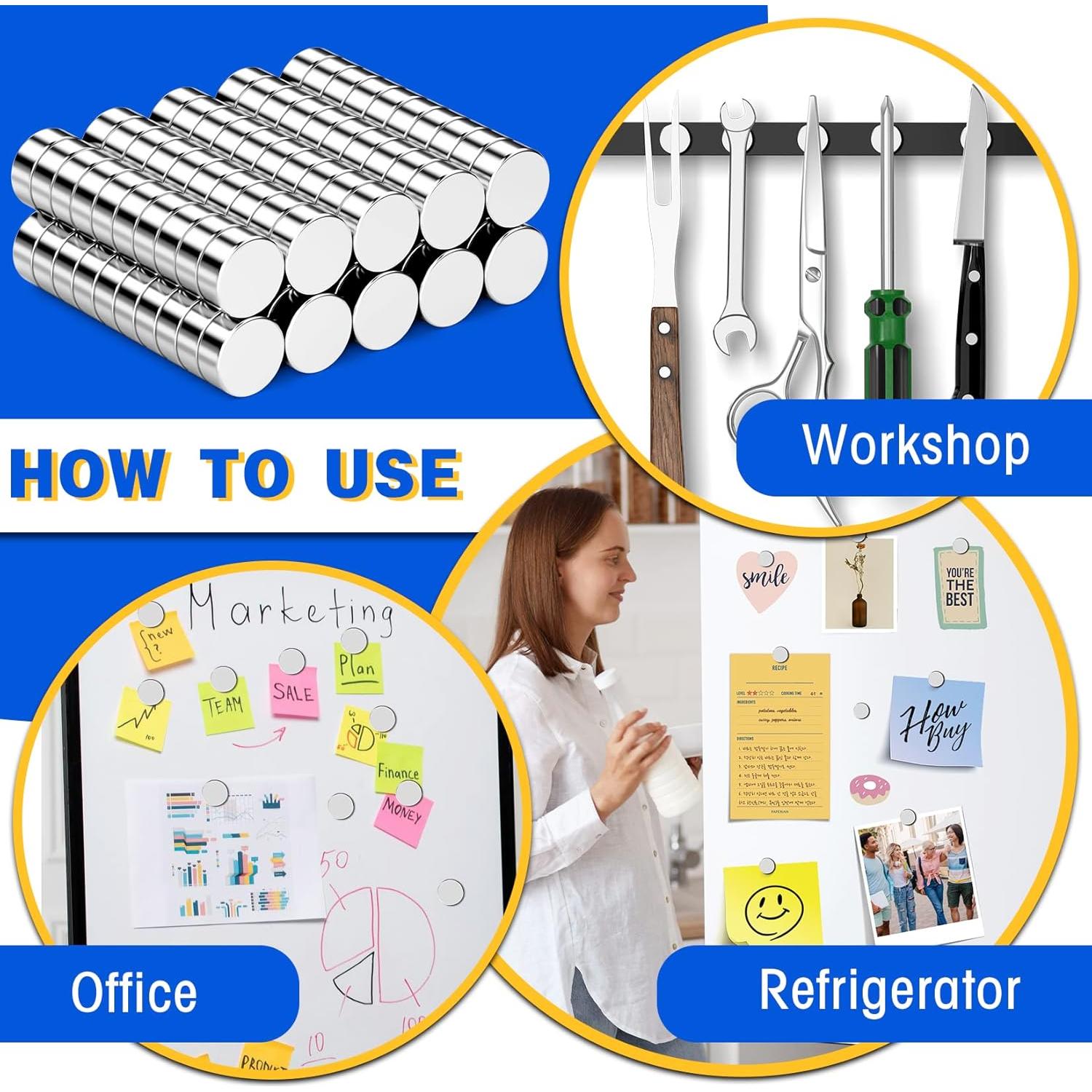 120 Imanes Pequeños de Neodimio Grtard 5x2mm Multiusos
