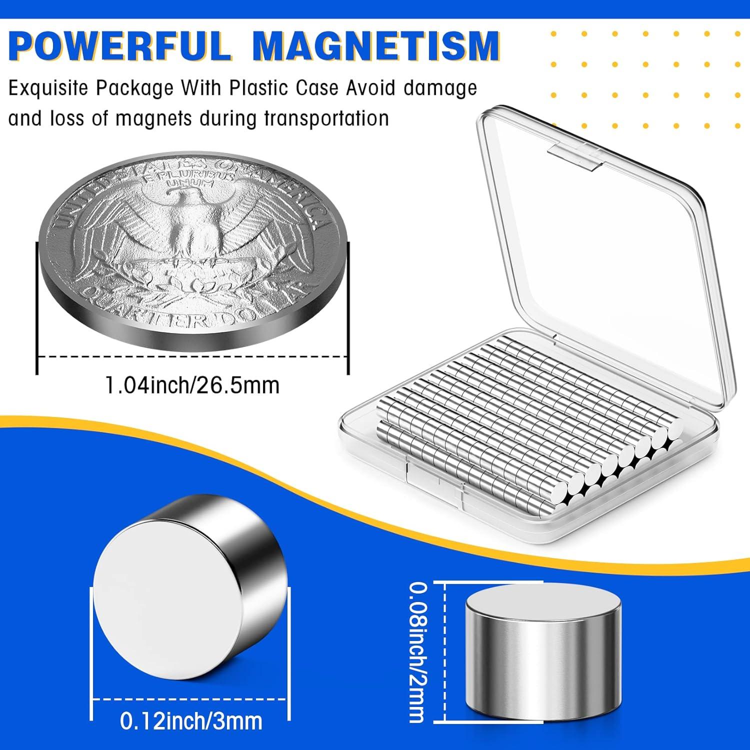 Imanes de Neodimio Grtard 200Pcs 3x2mm para Manualidades