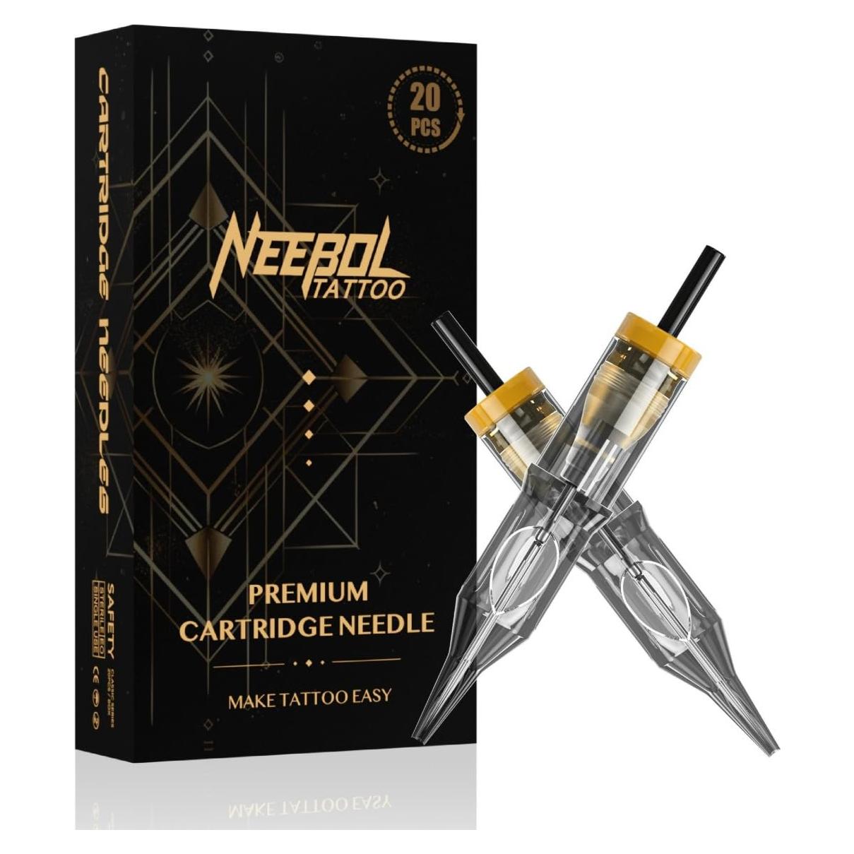 Agujas de Tatuaje Desechables Neebol 20pcs #12 Sombreado