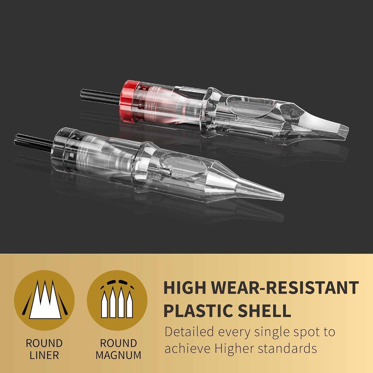 Agujas de Tatuaje Desechables Neebol 20pcs #12 Sombreado