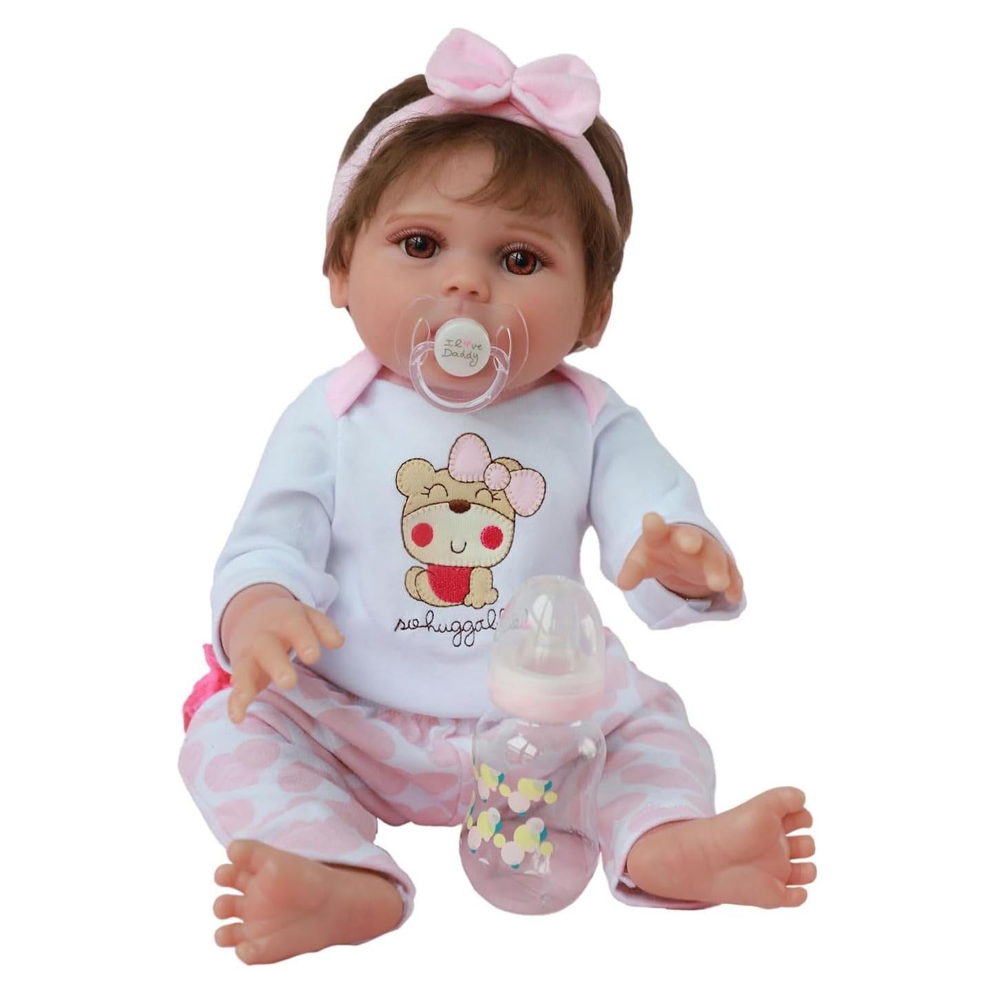 Muñeca Reborn Kaydora Lucy 45.72 cm Realista con Accesorios