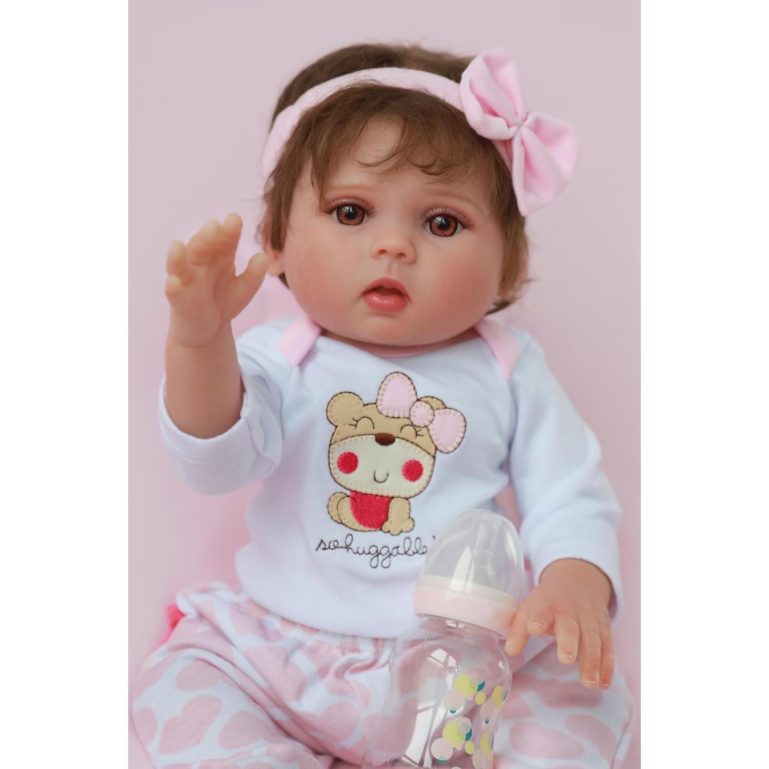 Muñeca Reborn Kaydora Lucy 45.72 cm Realista con Accesorios