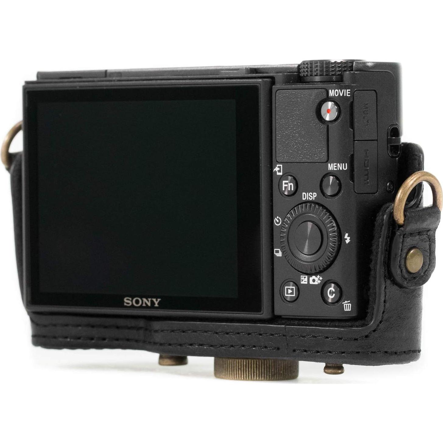 Funda de Cuero Genuino MegaGear para Cámara Sony Cyber-Shot RX100