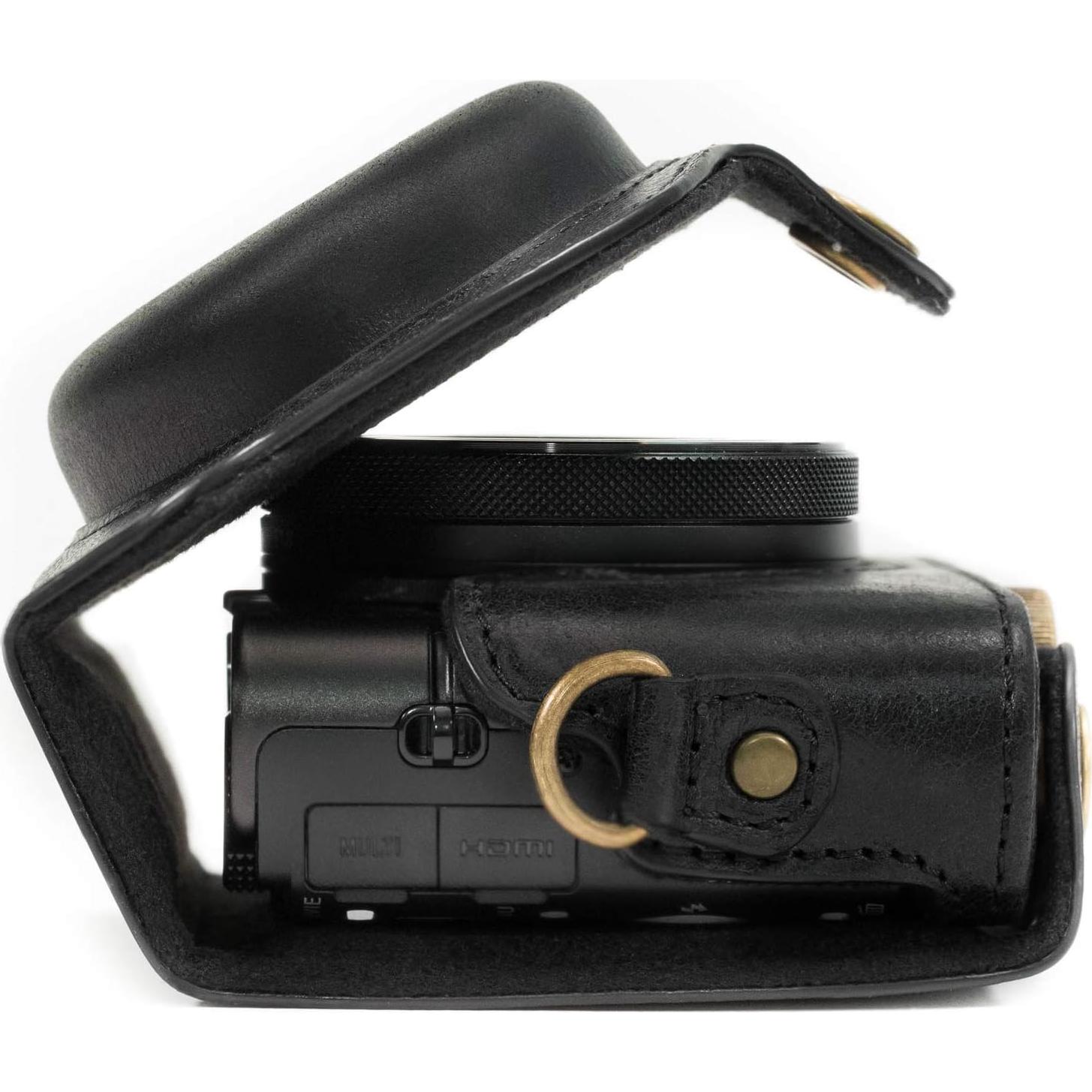 Funda de Cuero Genuino MegaGear para Cámara Sony Cyber-Shot RX100