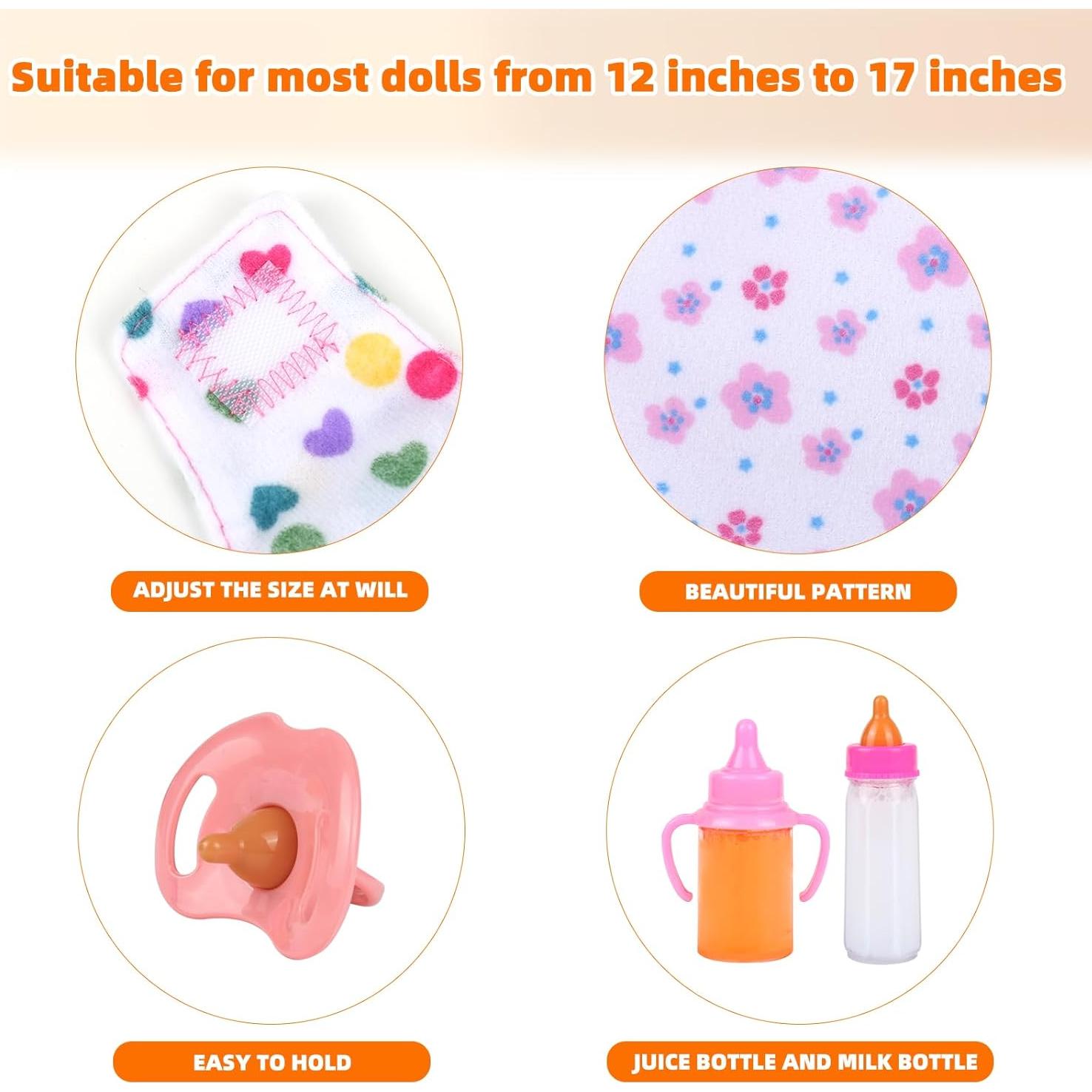 Juego de Accesorios para Muñecas CARANOVO - 7 Piezas