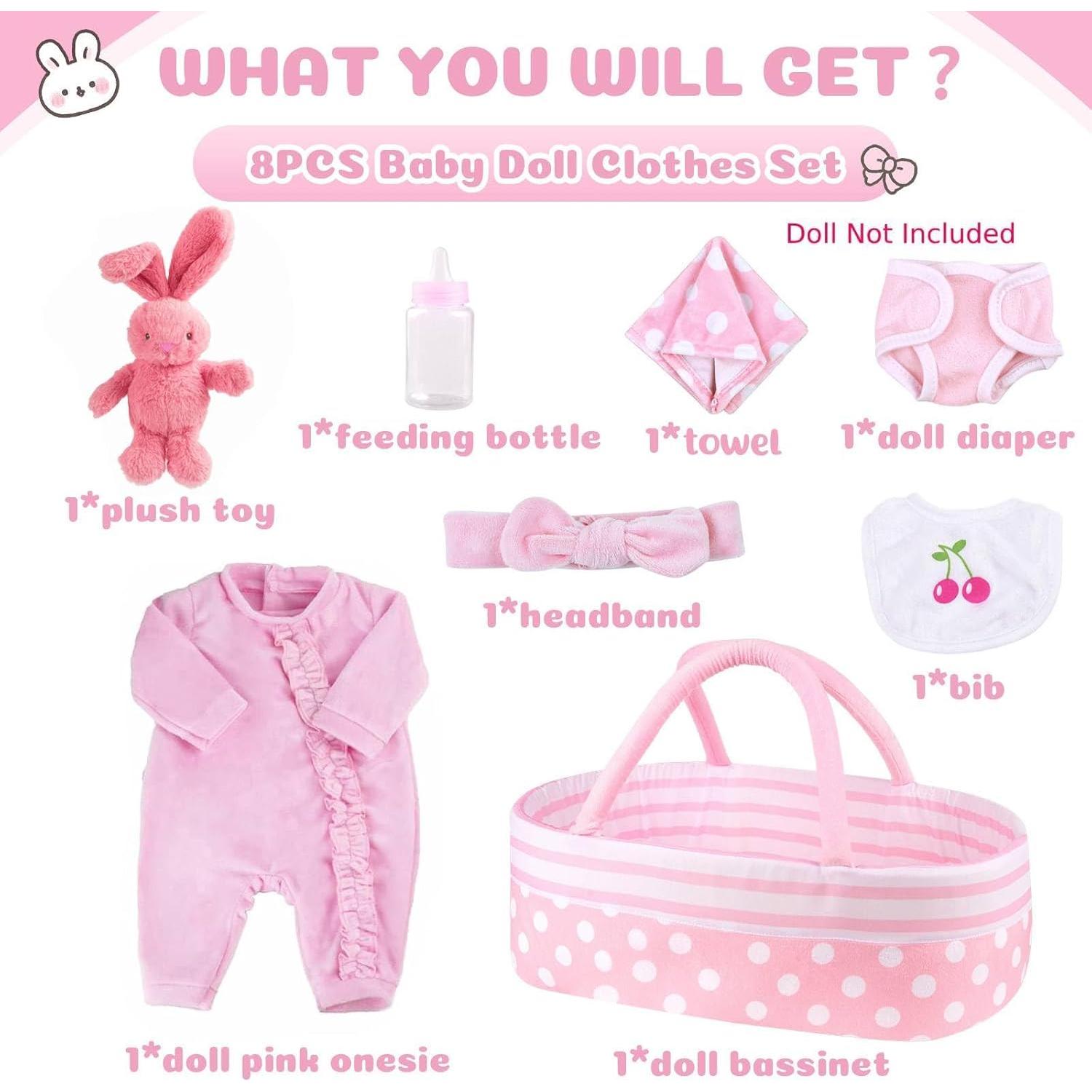 Conjunto de Accesorios para Muñecas Reborn BABESIDE - 8 Piezas