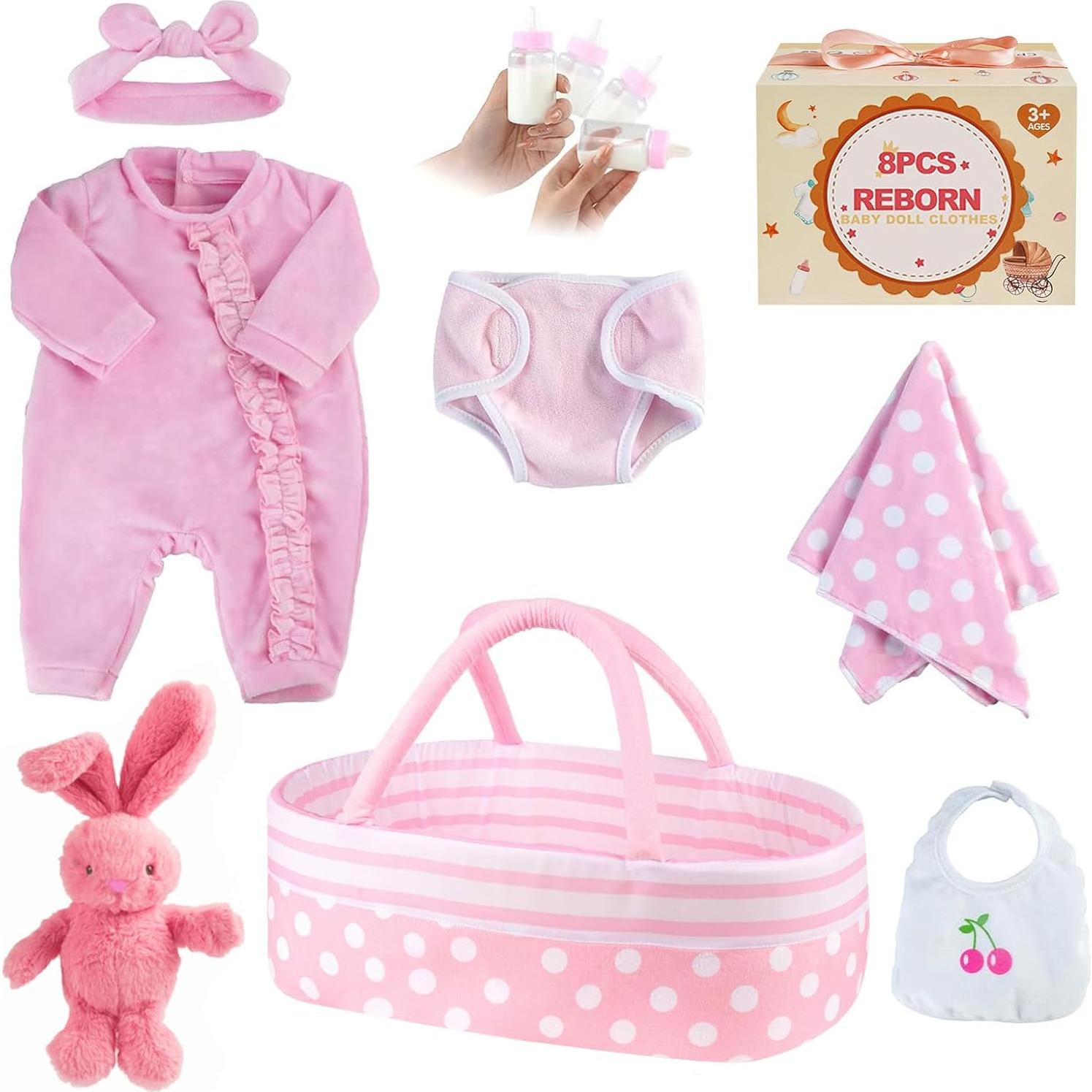 Conjunto de Accesorios para Muñecas Reborn BABESIDE - 8 Piezas