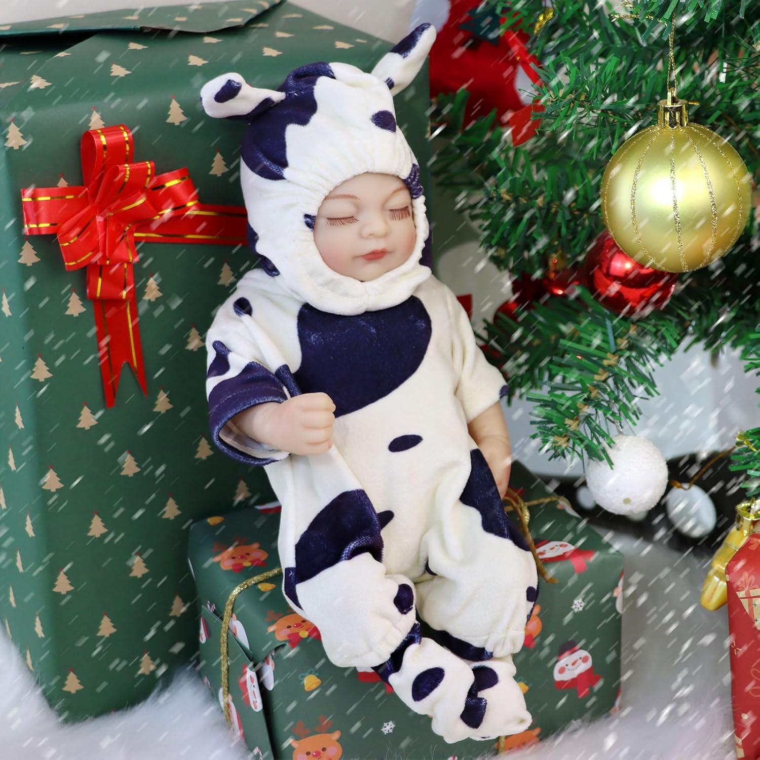 Muñeca de Bebé Realista JRLCGYP 25.4 cm con Accesorios