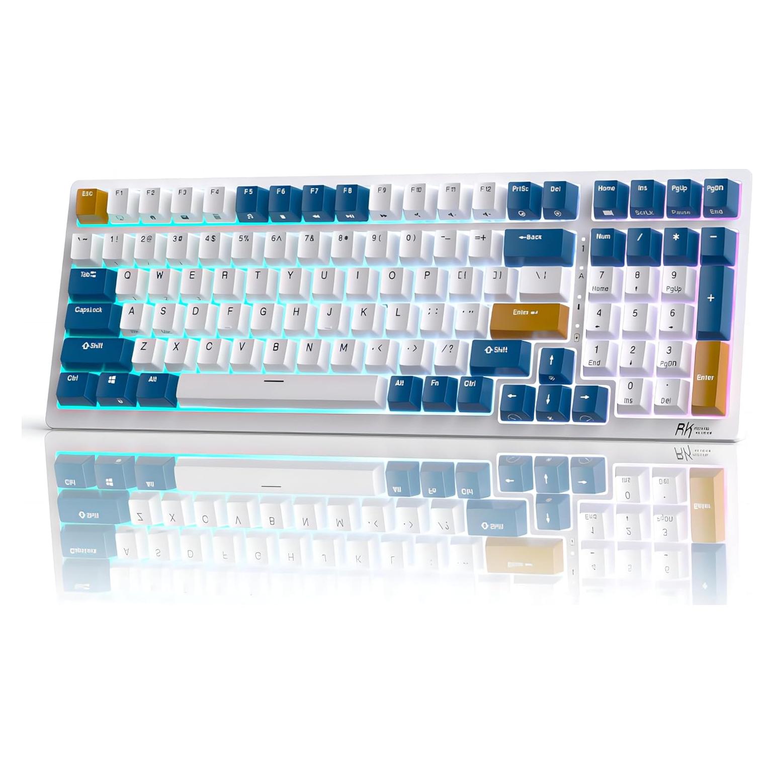 Teclado Mecánico RK ROYAL KLUDGE RK98 Inalámbrico RGB