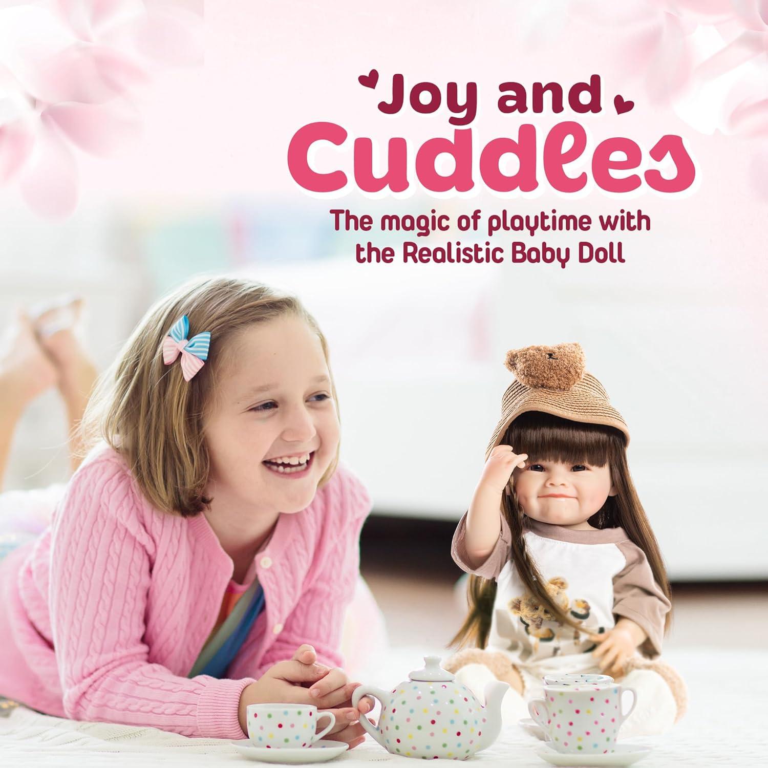 Muñeca Reborn DOLLHOOD 45 cm Realista con Accesorios