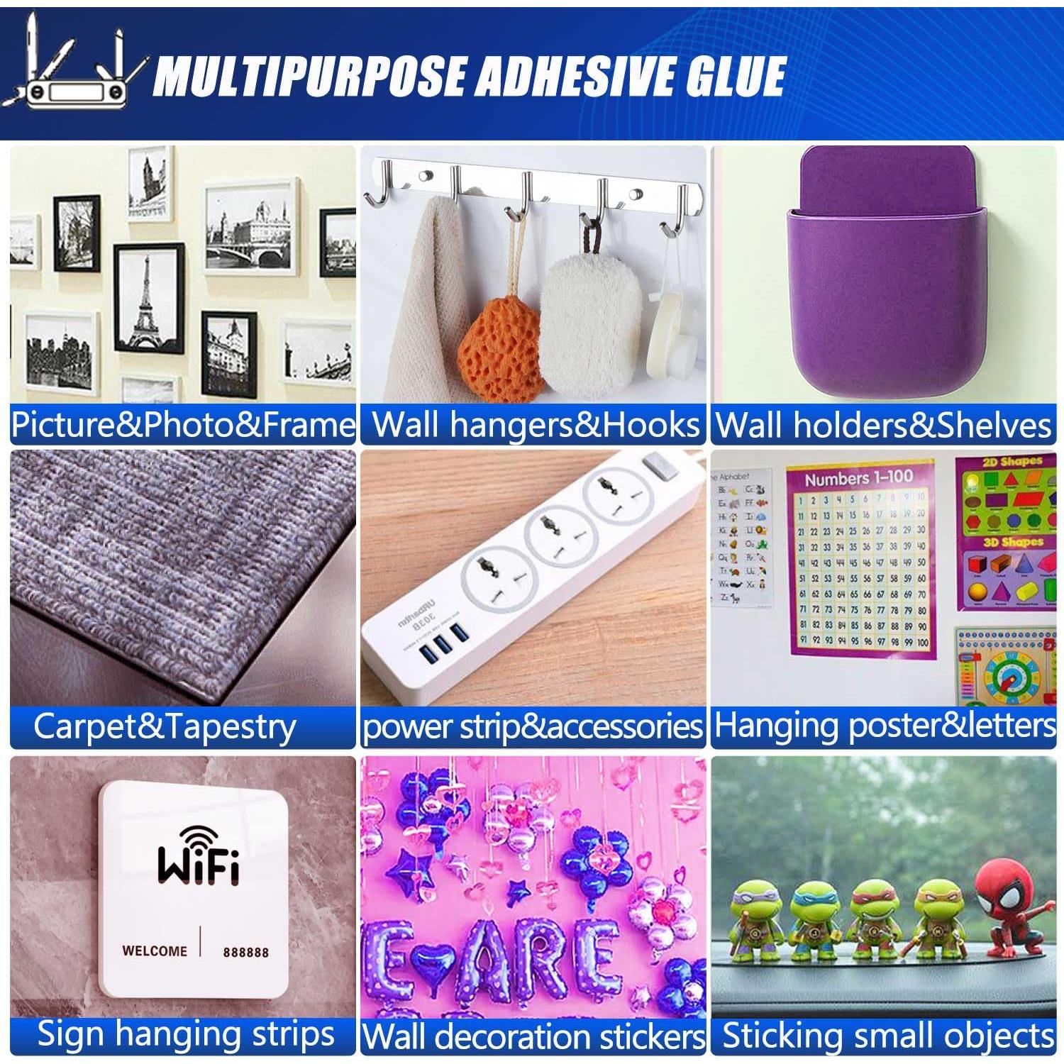 Cinta Adhesiva Doble Cara ZMUAXUAN 3m Reutilizable Transparente