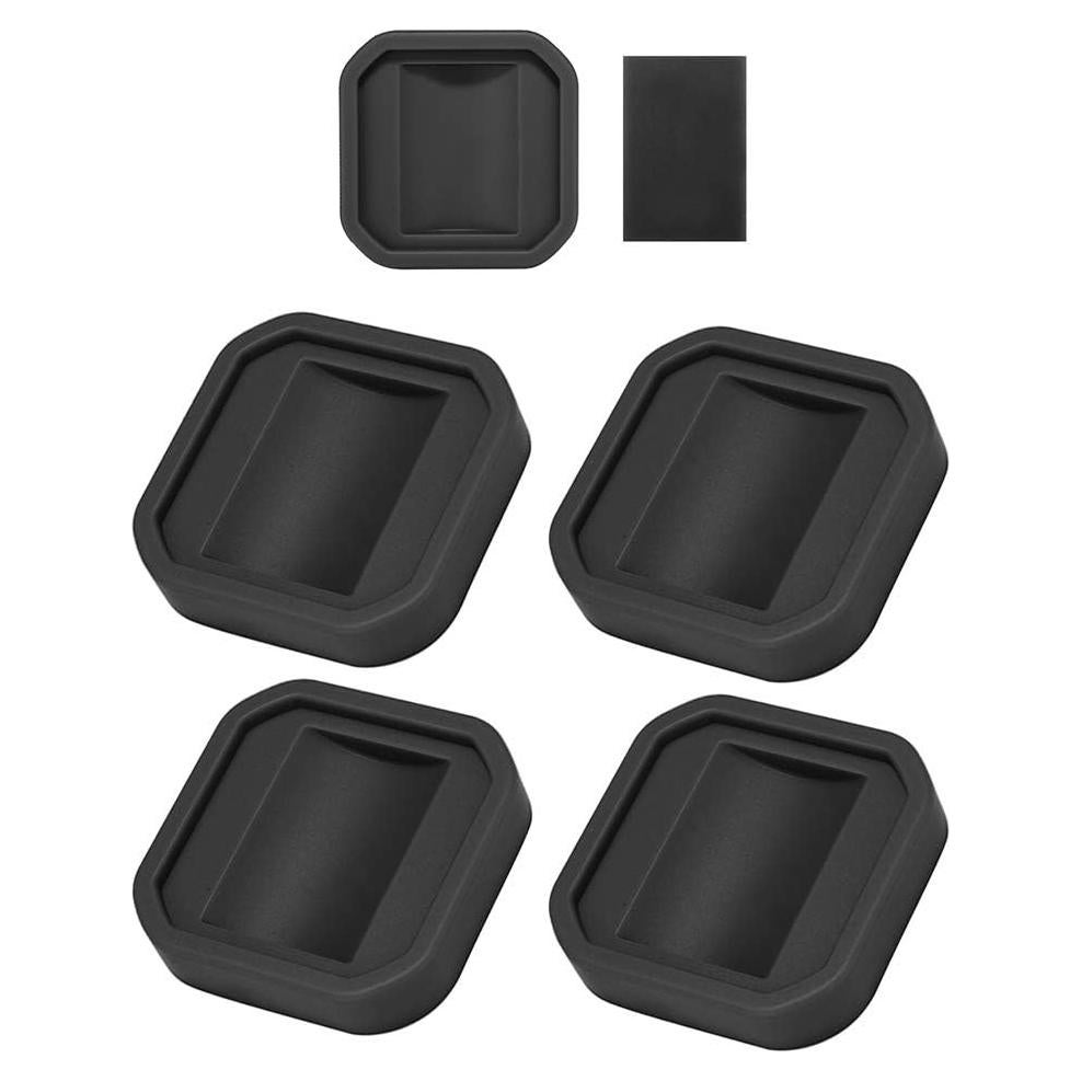 Tazas Antideslizantes para Muebles Yupeak 4 Unidades Negro