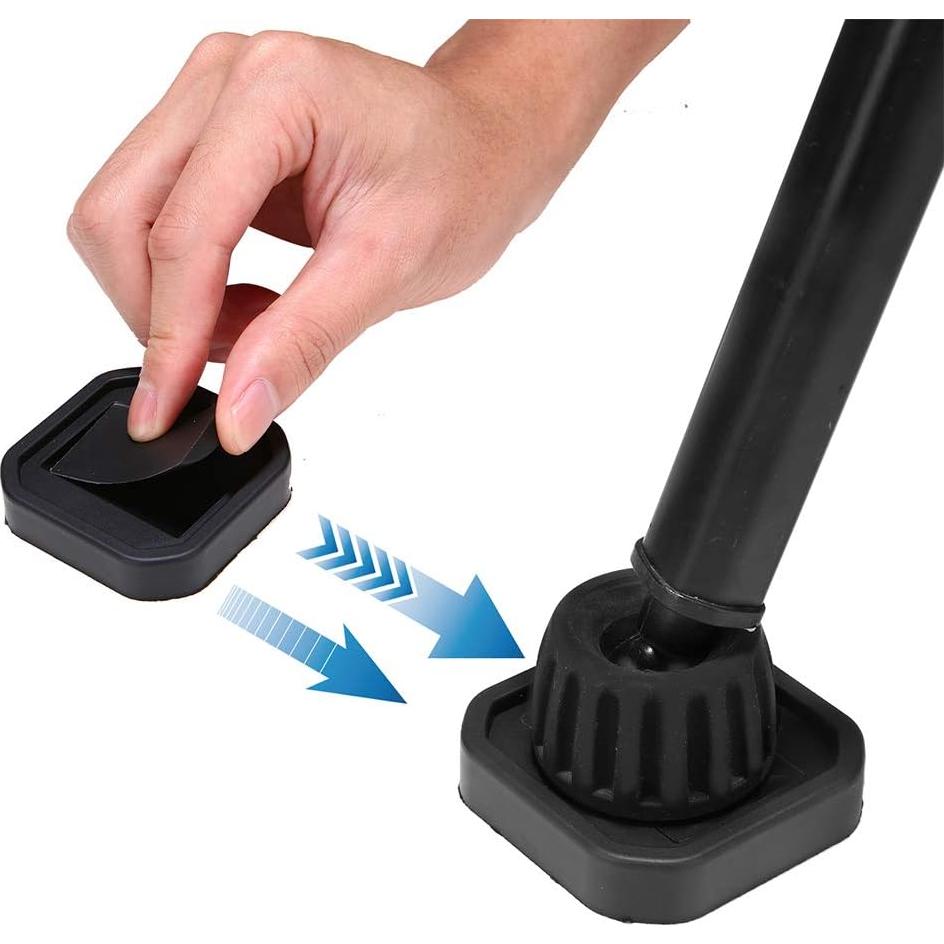 Tazas Antideslizantes para Muebles Yupeak 4 Unidades Negro