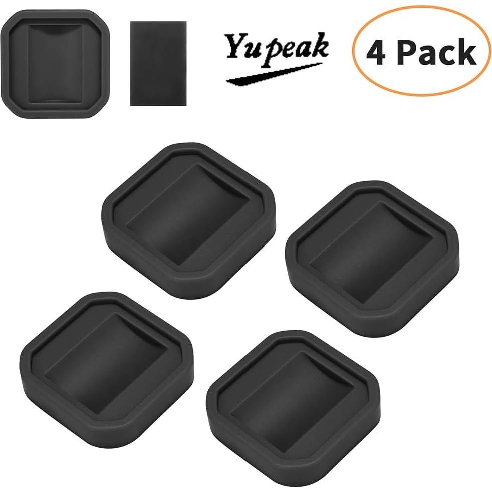 Tazas Antideslizantes para Muebles Yupeak 4 Unidades Negro