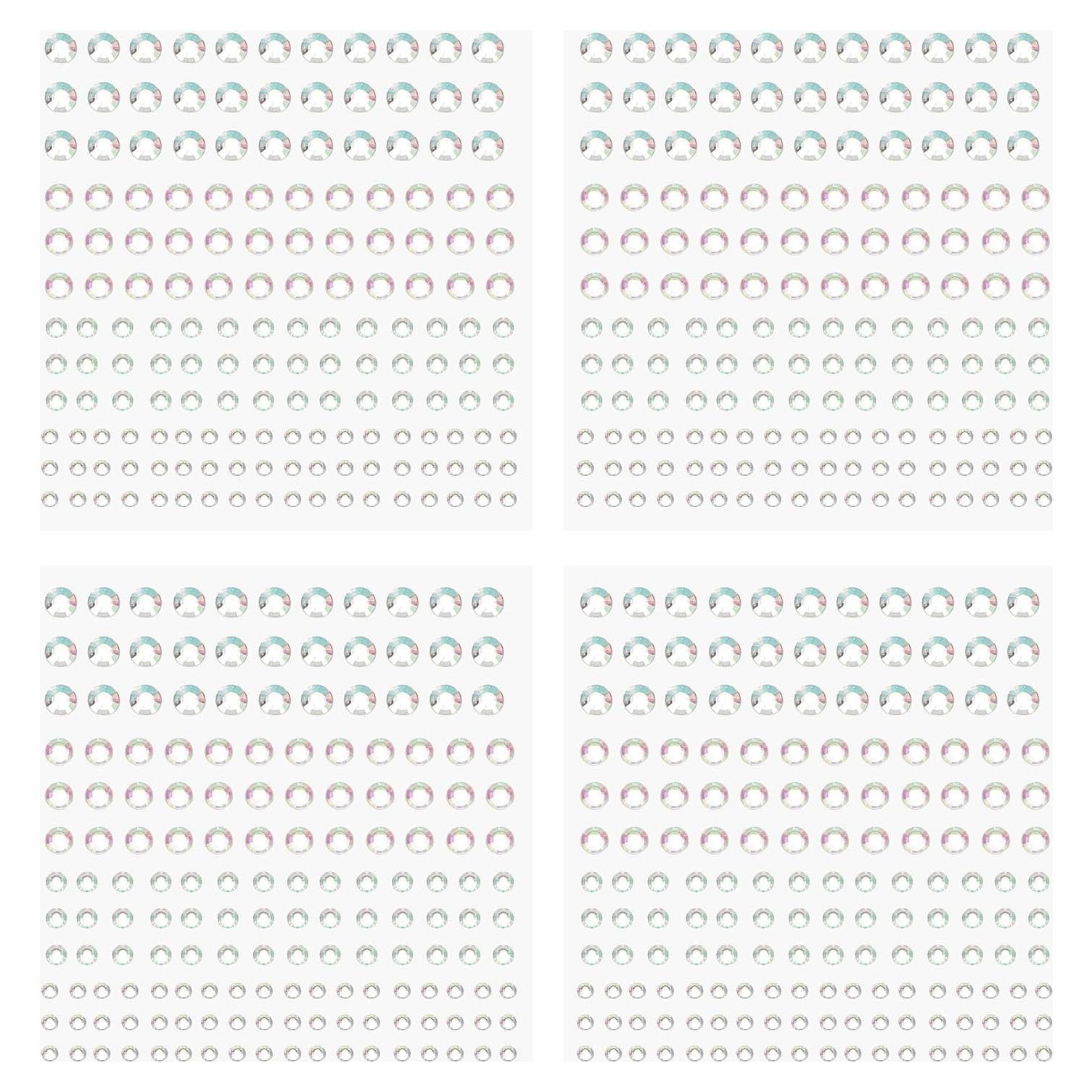 Etiquetas de Gemas Acrílicas PATIKIL 660 Pcs 4 Tamaños 3-6mm