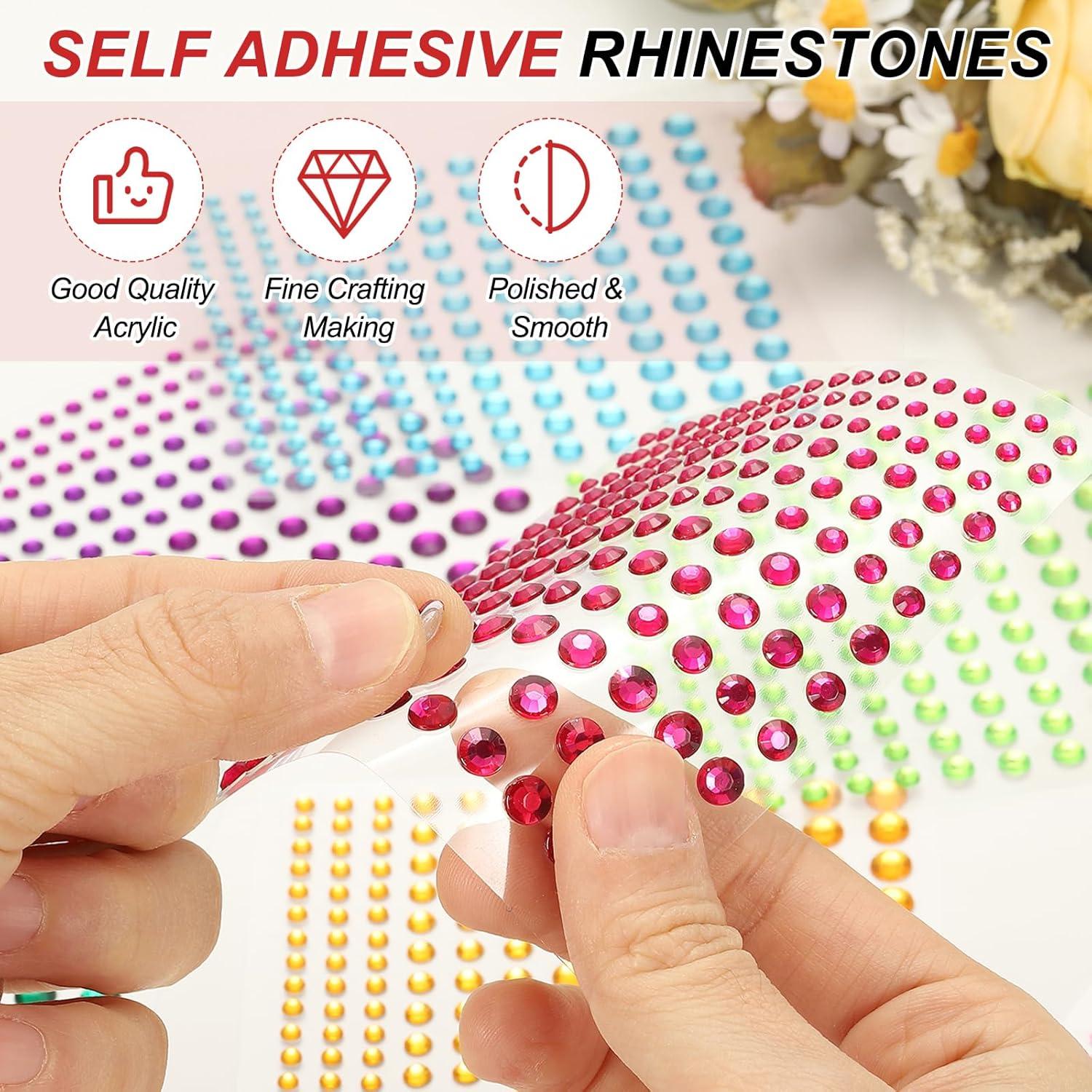 Etiquetas de Gemas Acrílicas PATIKIL 660 Pcs 4 Tamaños 3-6mm