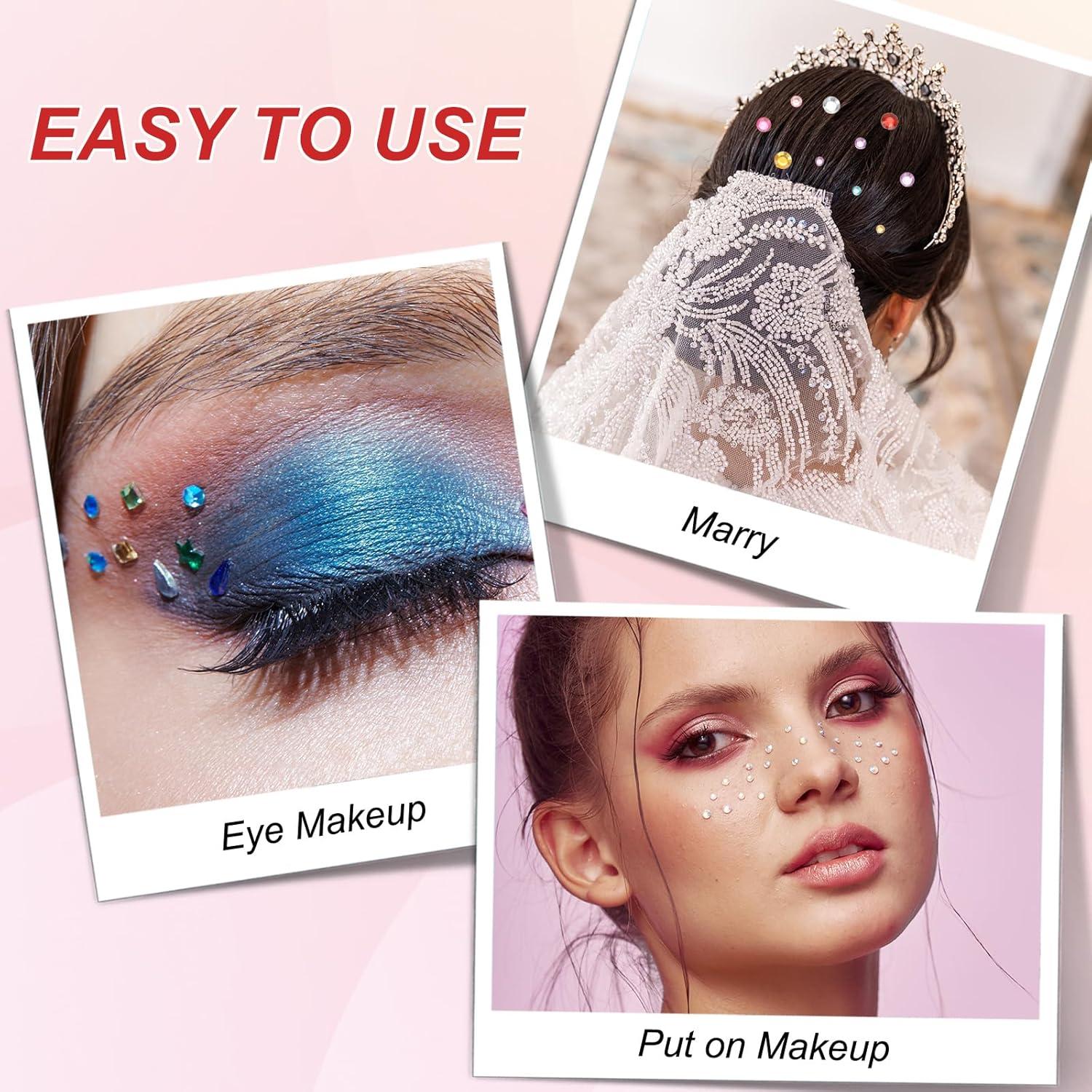 Etiquetas de Gemas Acrílicas PATIKIL 660 Pcs 4 Tamaños 3-6mm