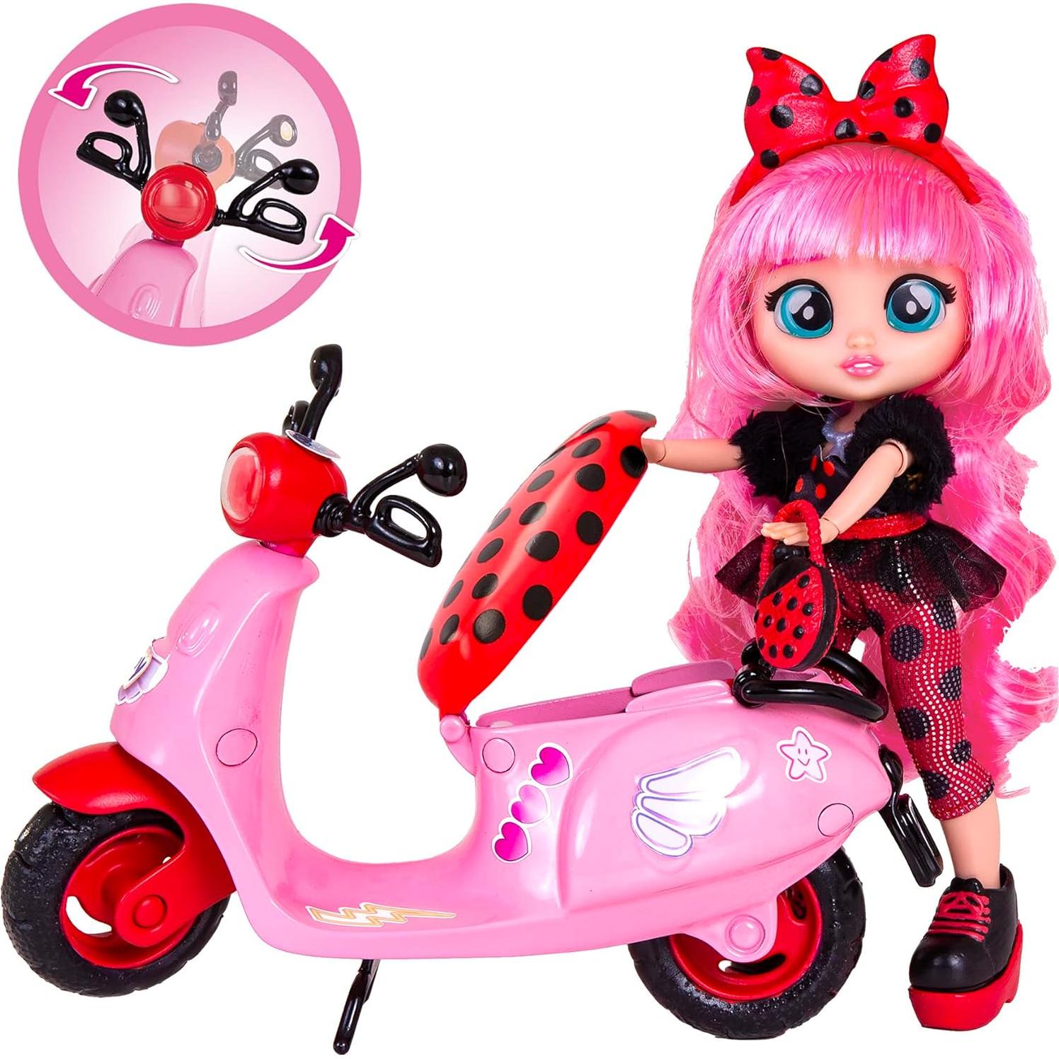 Scooter Lady BFF de Cry Babies - Muñeca 19.81 cm Multicolor