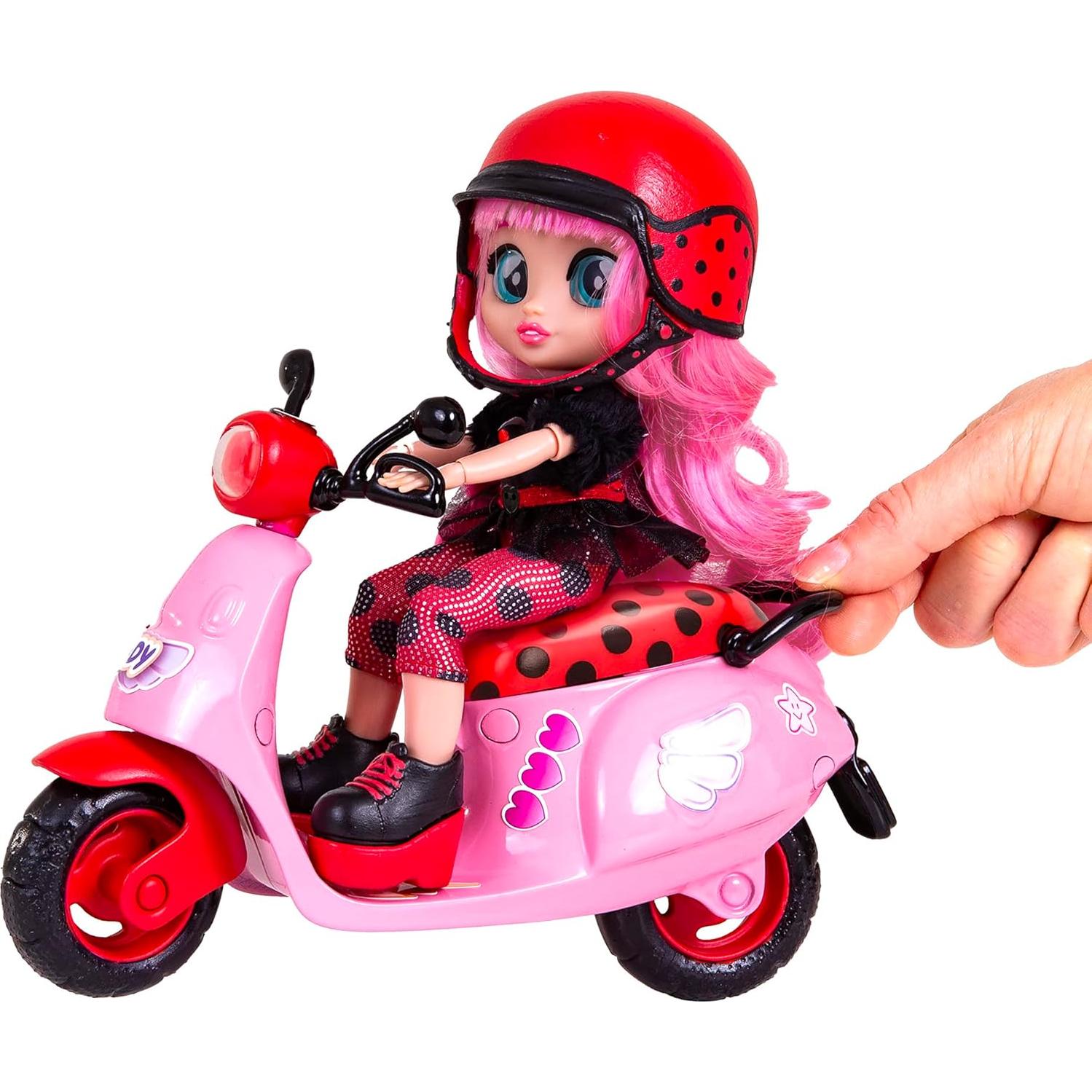 Scooter Lady BFF de Cry Babies - Muñeca 19.81 cm Multicolor