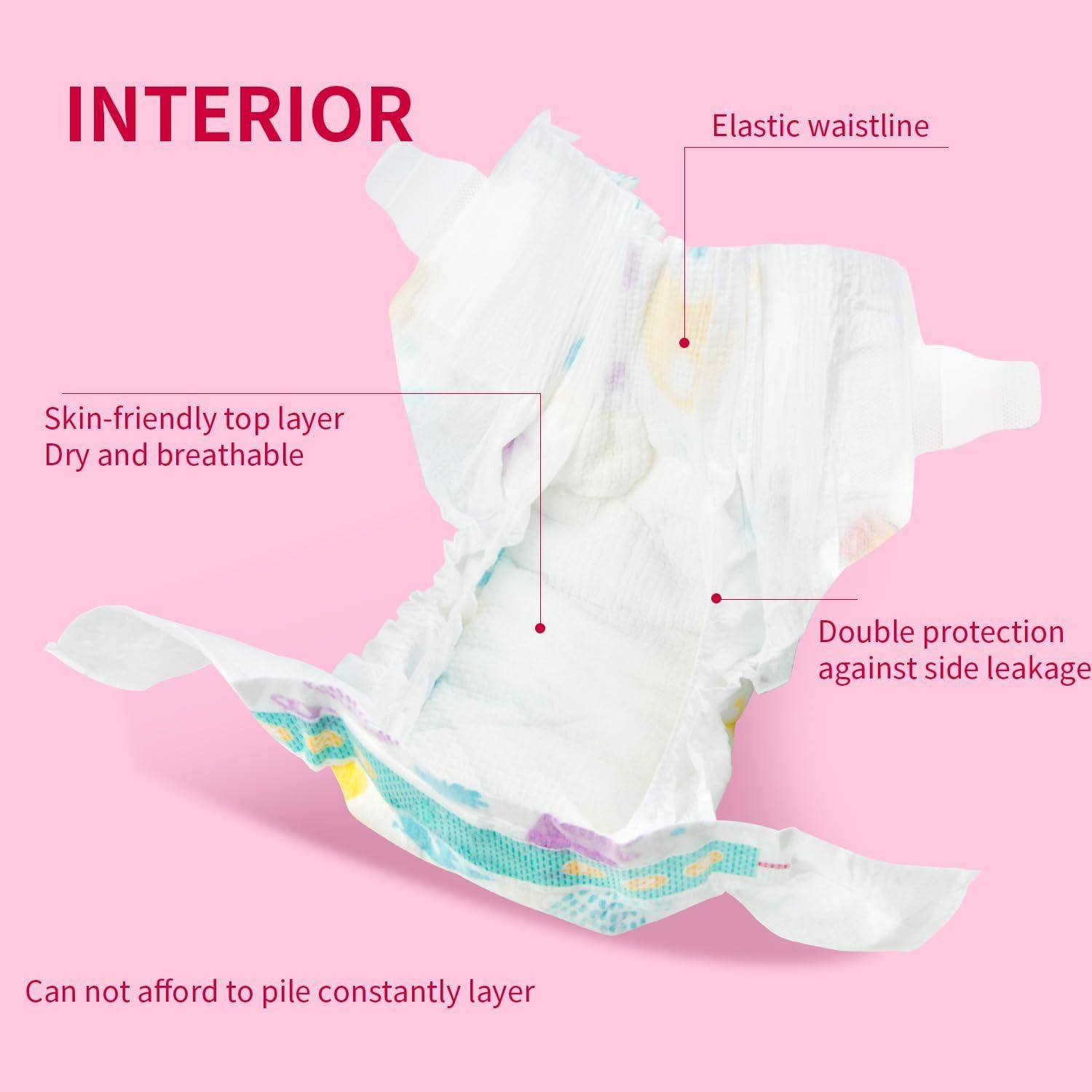 Paquete de 6 Pañales Reutilizables para Muñecas Reborn 43-56 cm