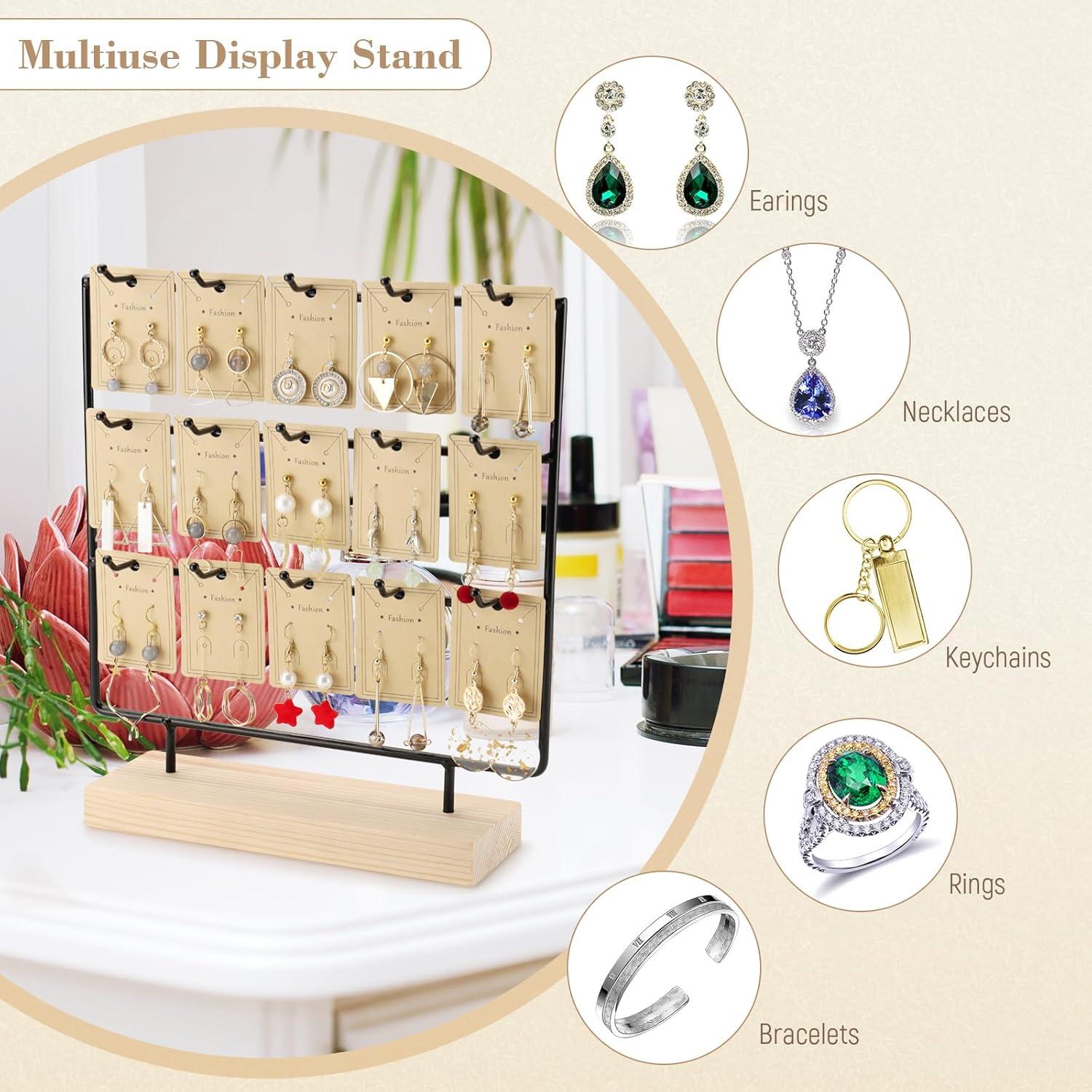 Soporte para Pendientes RNTBWD 3 Niveles 15 Ganchos Negro