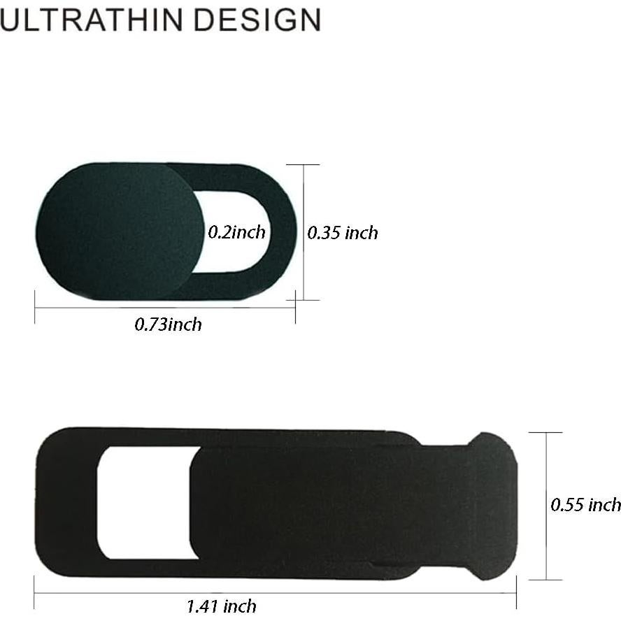 Cubierta Deslizante Webcam HONGLINIFY - 4 Piezas Negras