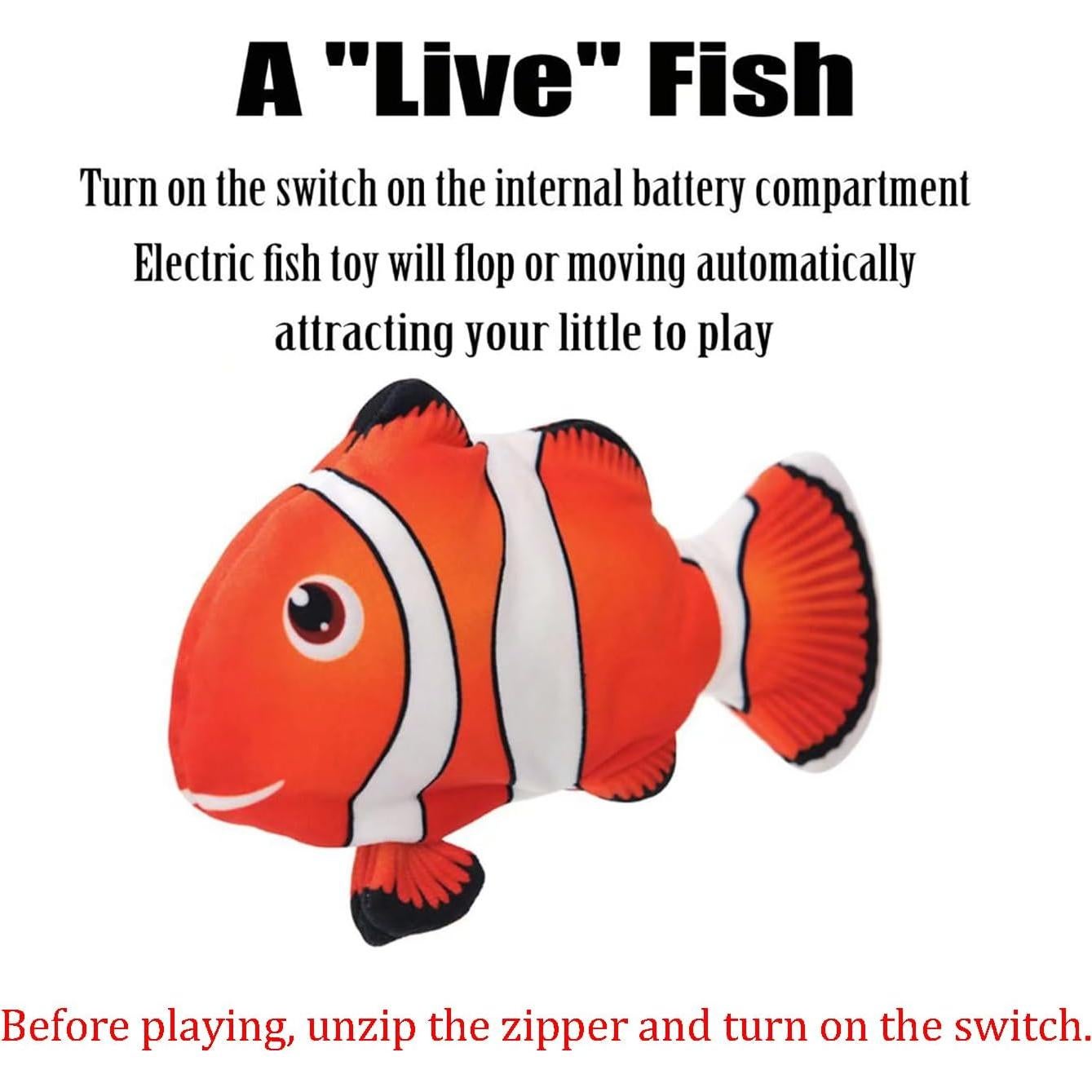 Pez de Peluche Interactivo Xuanyun 27,9 cm Carga USB