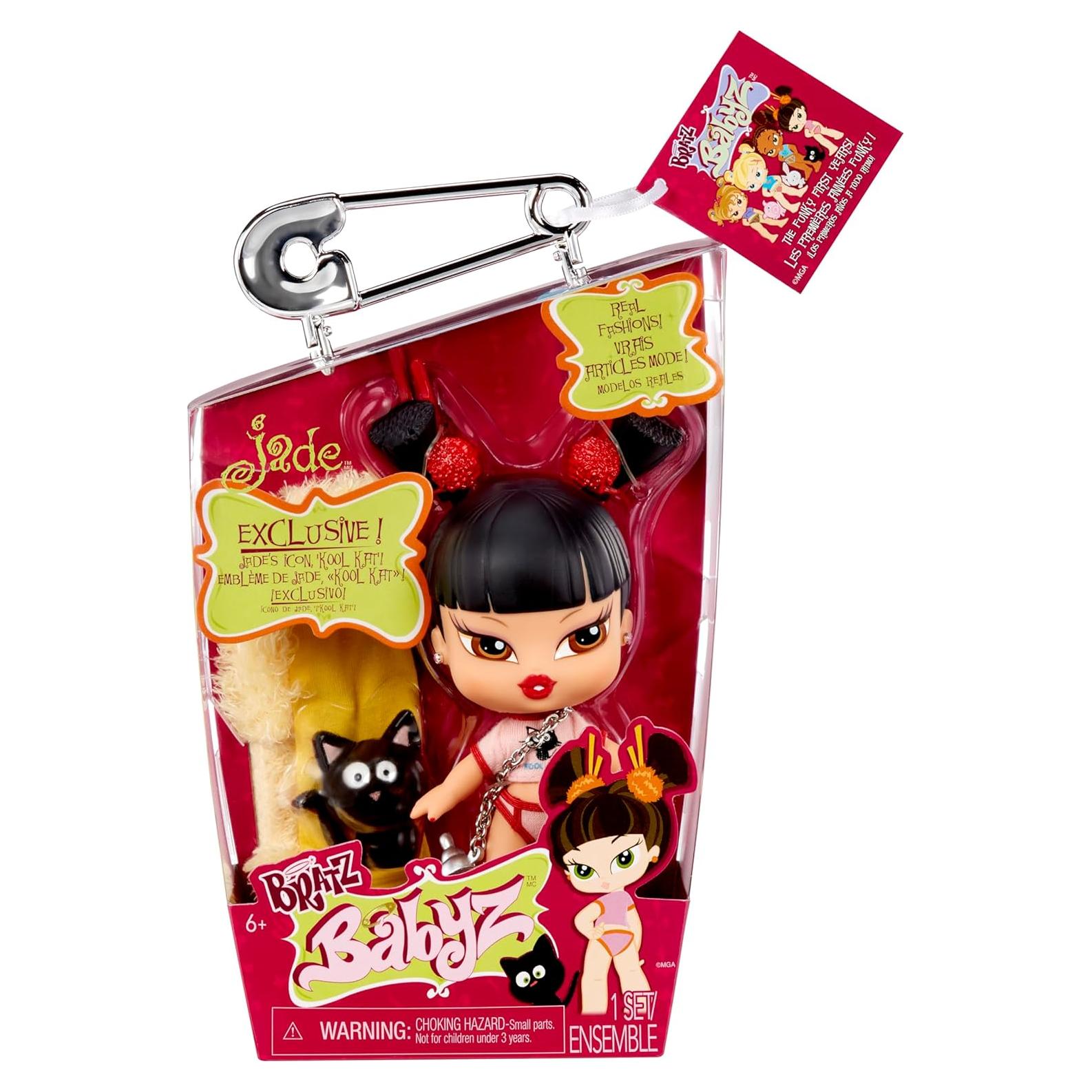 Muñeca Bratz Babyz Jade con mascota y modas reales