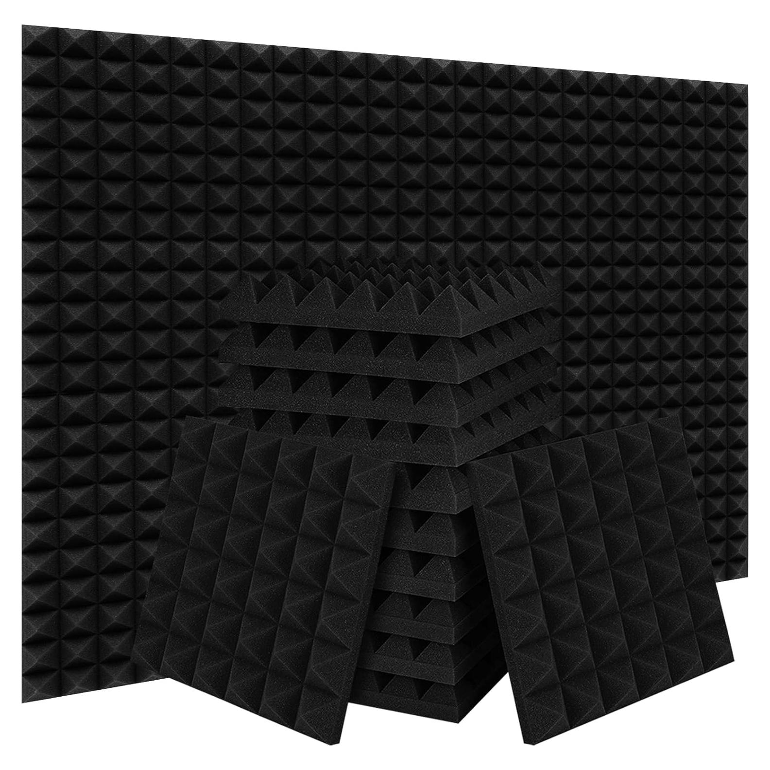 Paneles Acústicos Ikaufen 30x30x5 cm Pirámide 36 Paquete