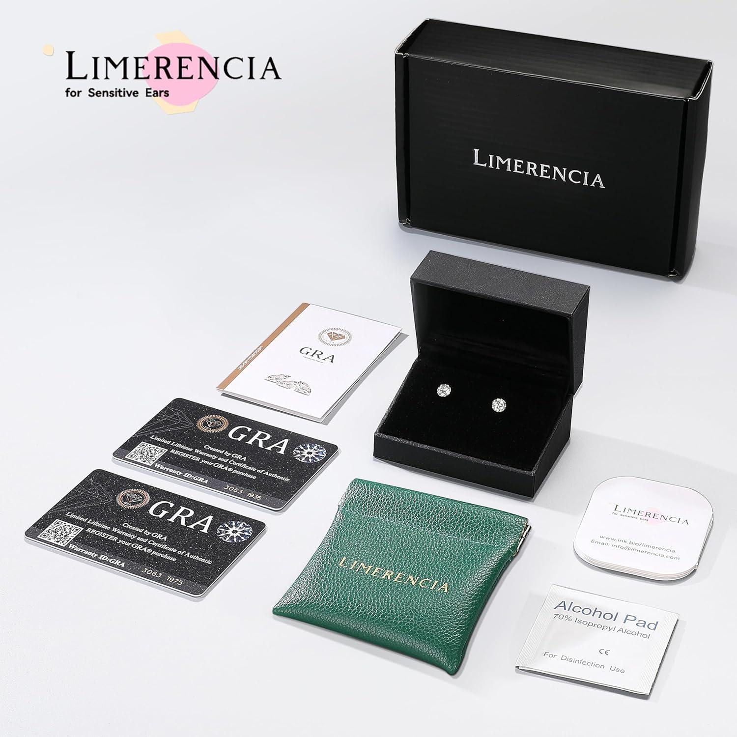 Pendientes de Moissanite Limerencia Titanio Hipoalergénico 3mm