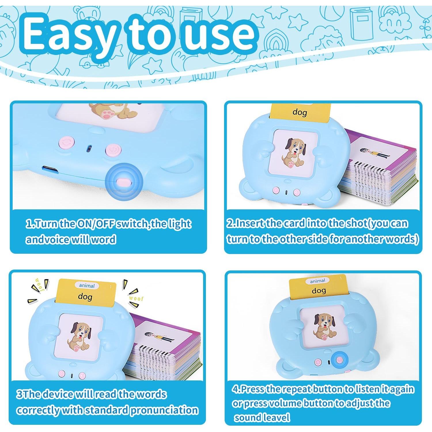 Tarjetas Flash Hablantes Global Tronics Oso Azul 510 Palabras